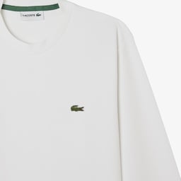 Erkek Classic Fit Bisiklet Yaka Beyaz Sweatshirt Beyaz