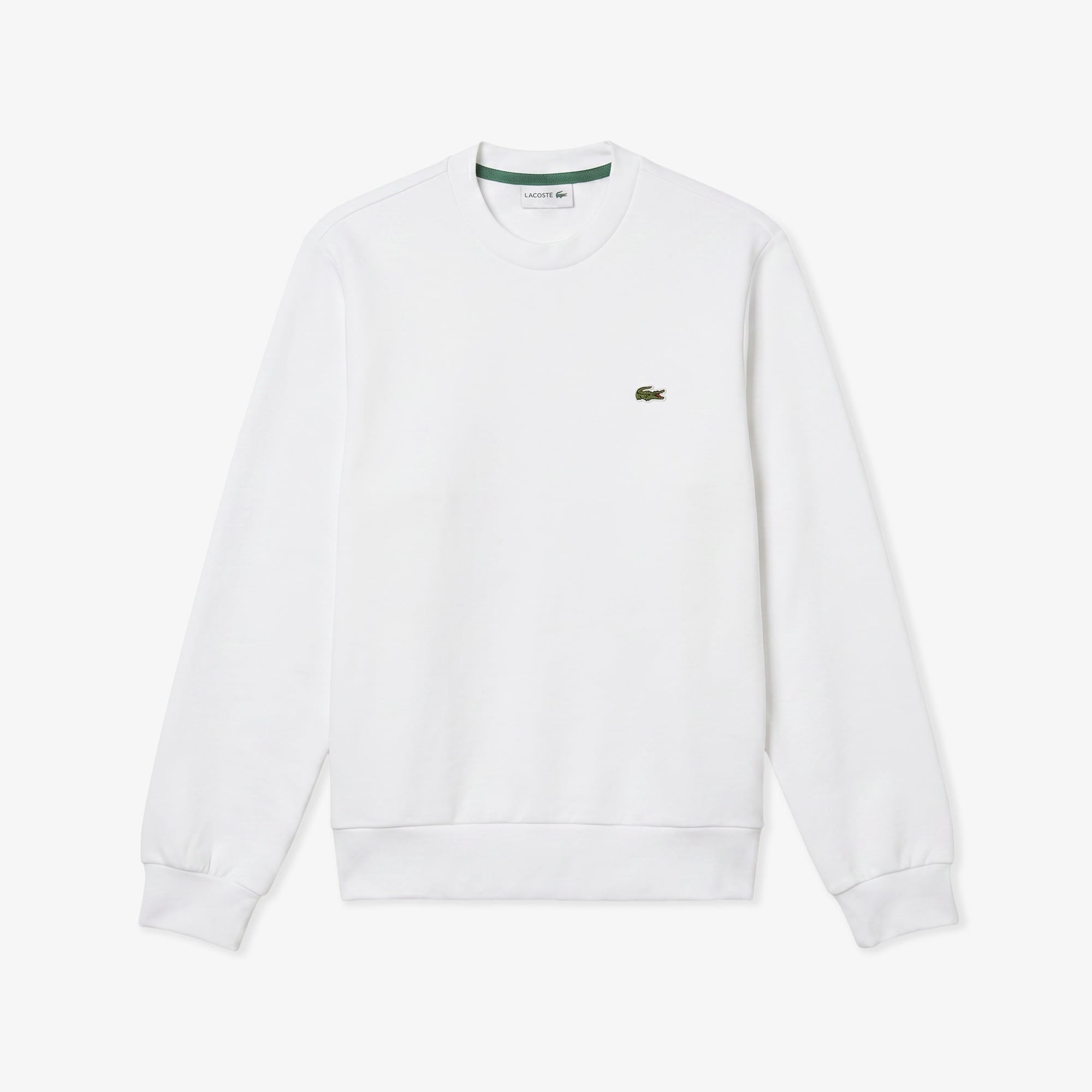 Erkek Classic Fit Bisiklet Yaka Beyaz Sweatshirt