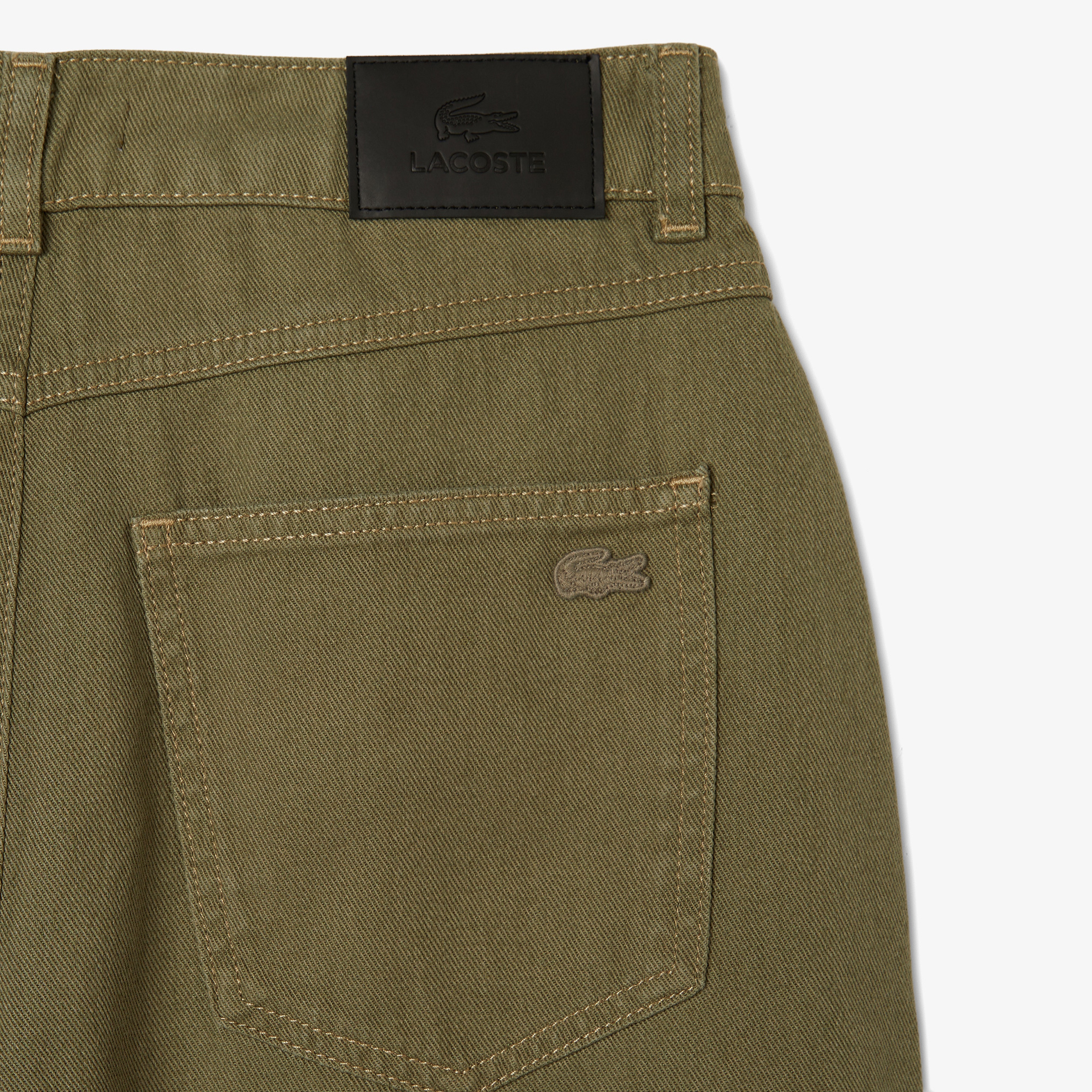 Kadın Regular Fit Haki Jean Pantolon