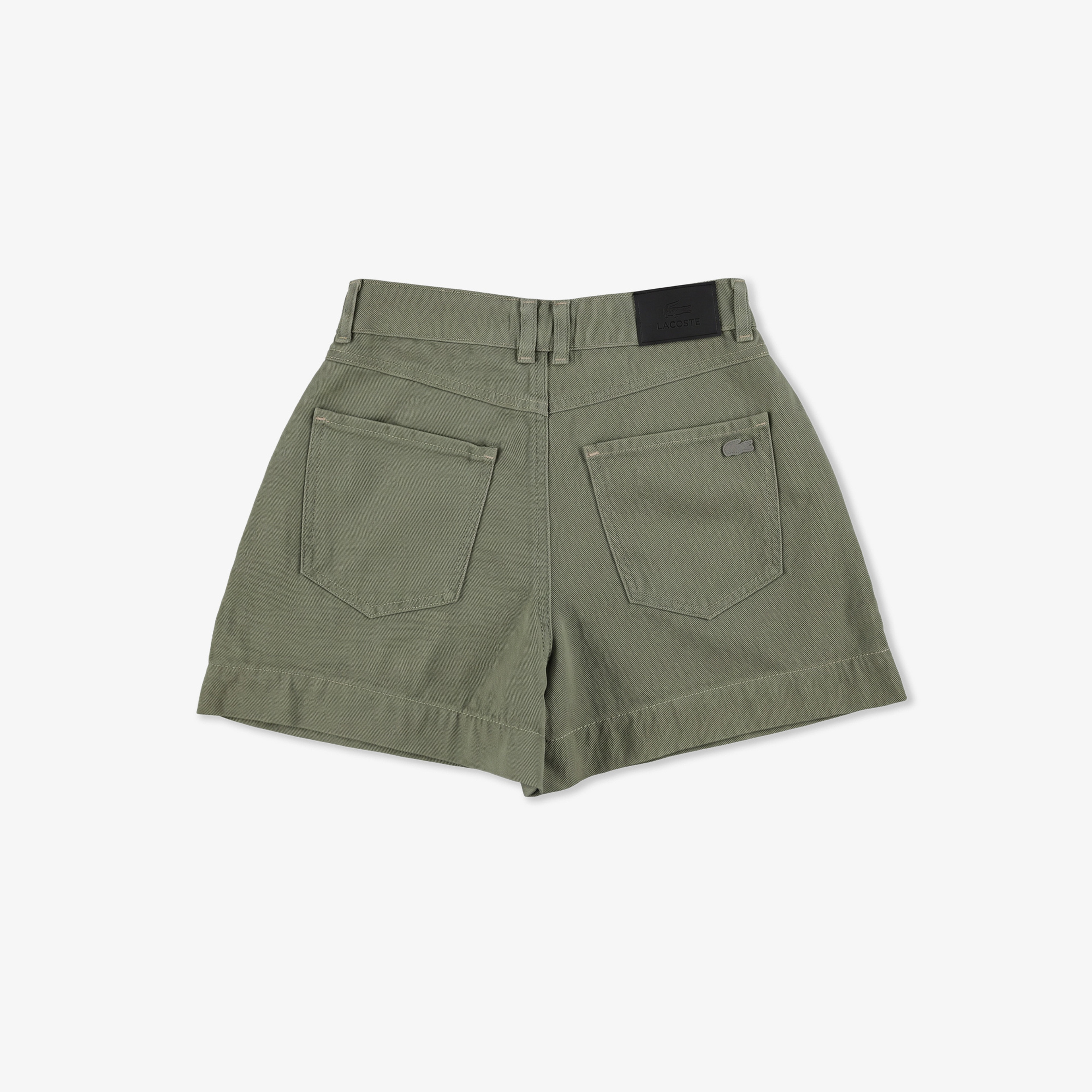 Kadın Slim Fit Haki Bermuda
