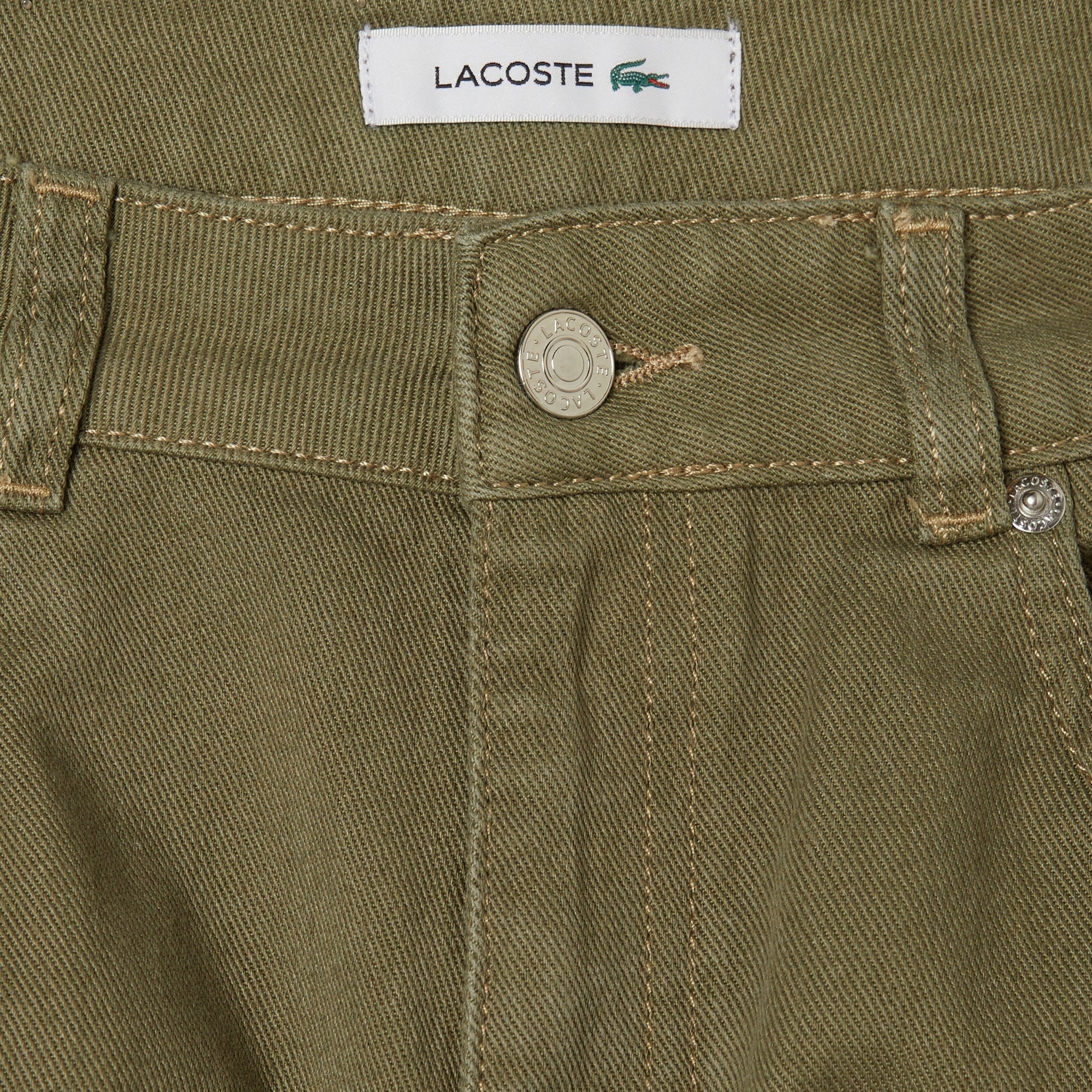 Kadın Regular Fit Haki Jean Pantolon