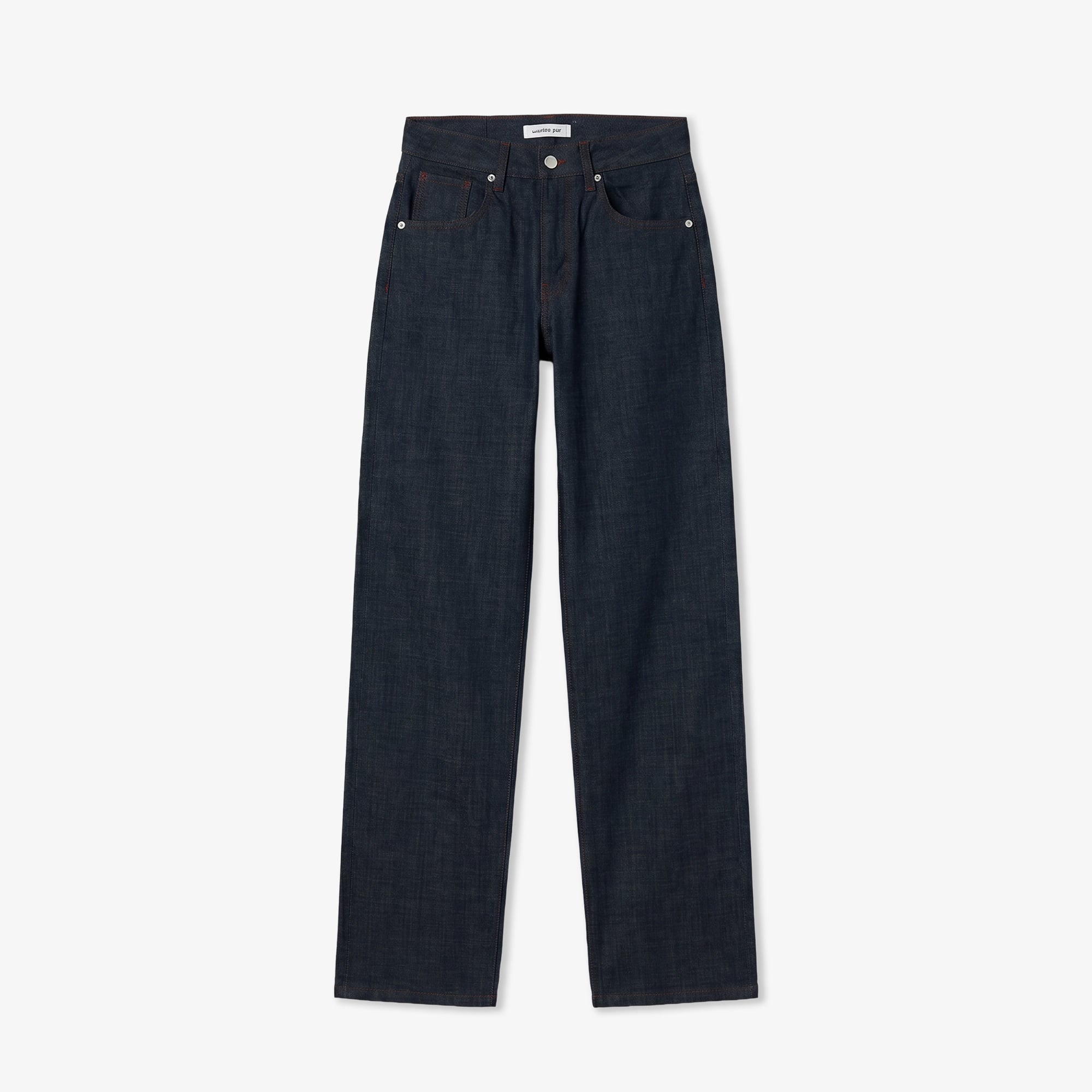 Lacoste Kadın Regular Fit Koyu Mavi Jean Pantolon görsel 3