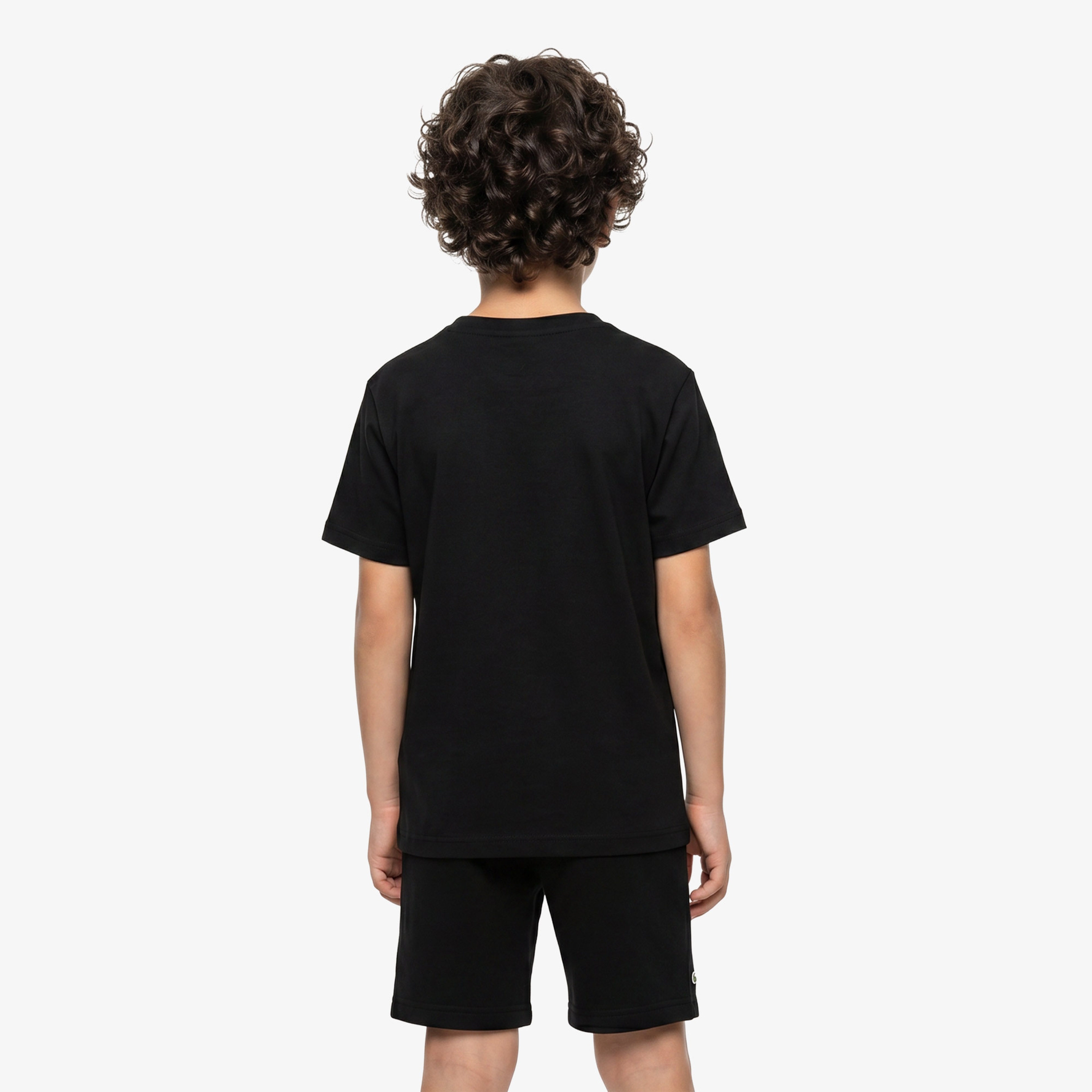 Çocuk Bisiklet Yaka Siyah T-Shirt Çocuk Bisiklet Yaka Siyah T-Shirt
