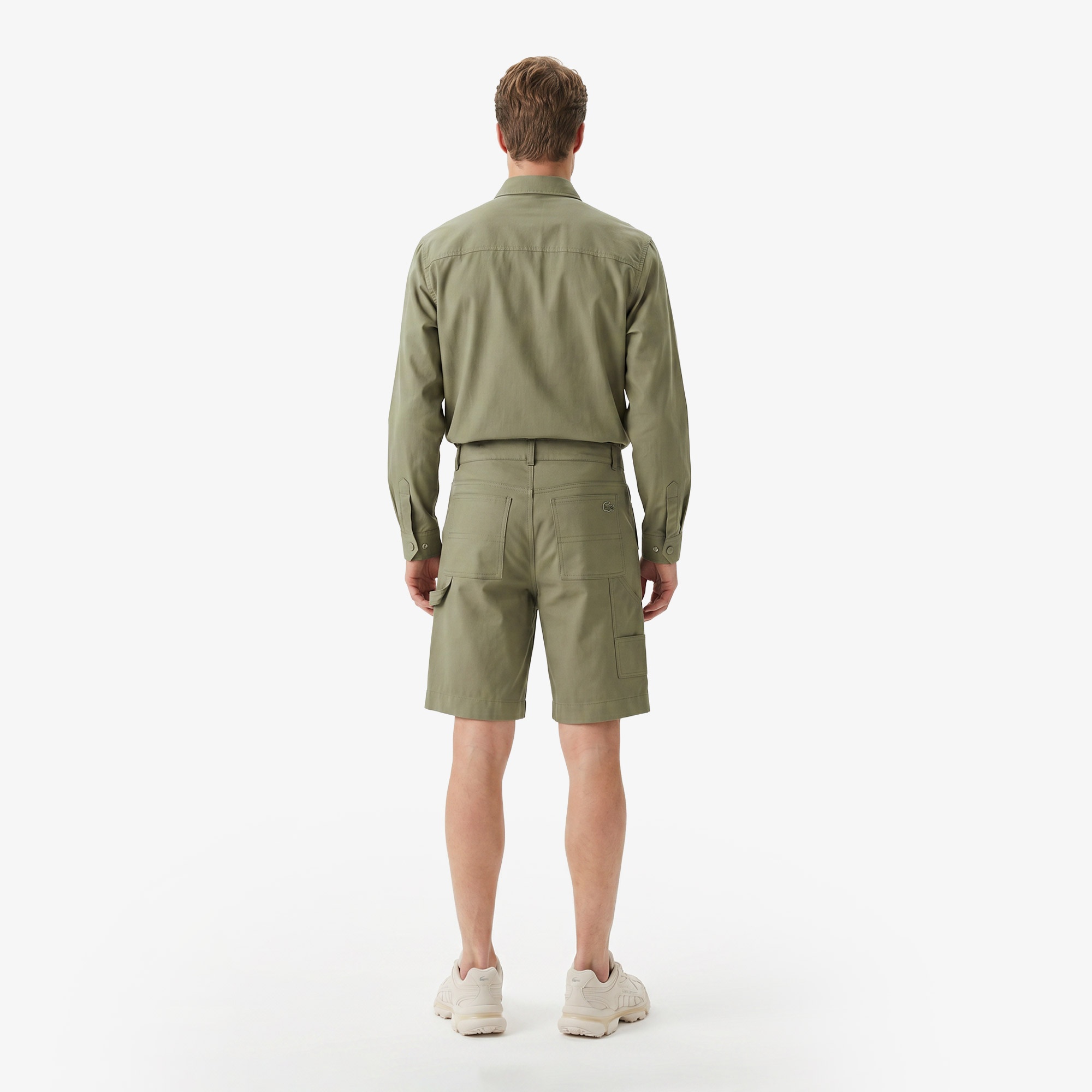 Erkek Relaxed Fit Haki Bermuda Şort