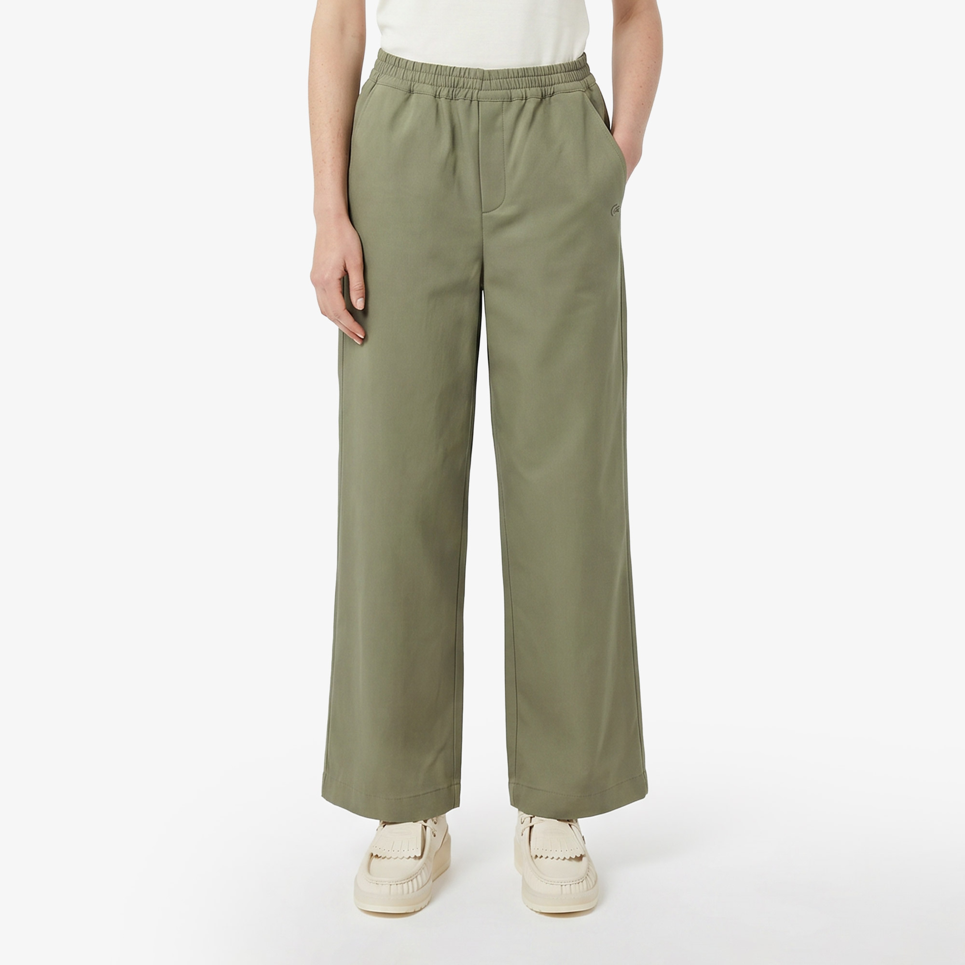 Kadın Relaxed Fit Haki Pantolon