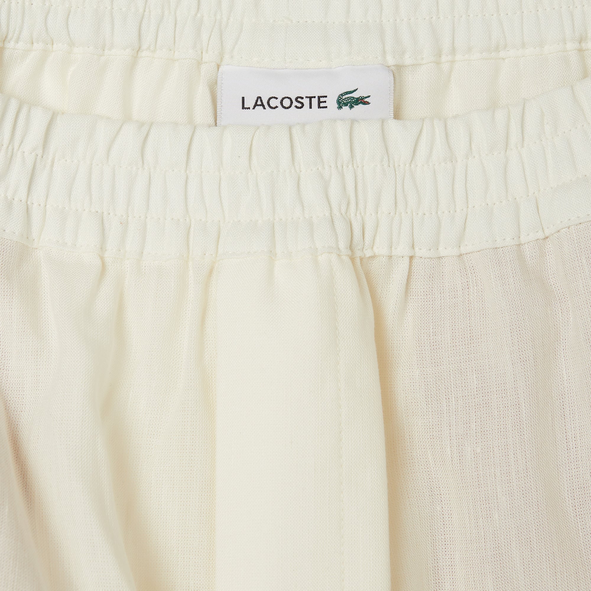Lacoste Kadın Relaxed Fit Krem Pantolon görsel 5