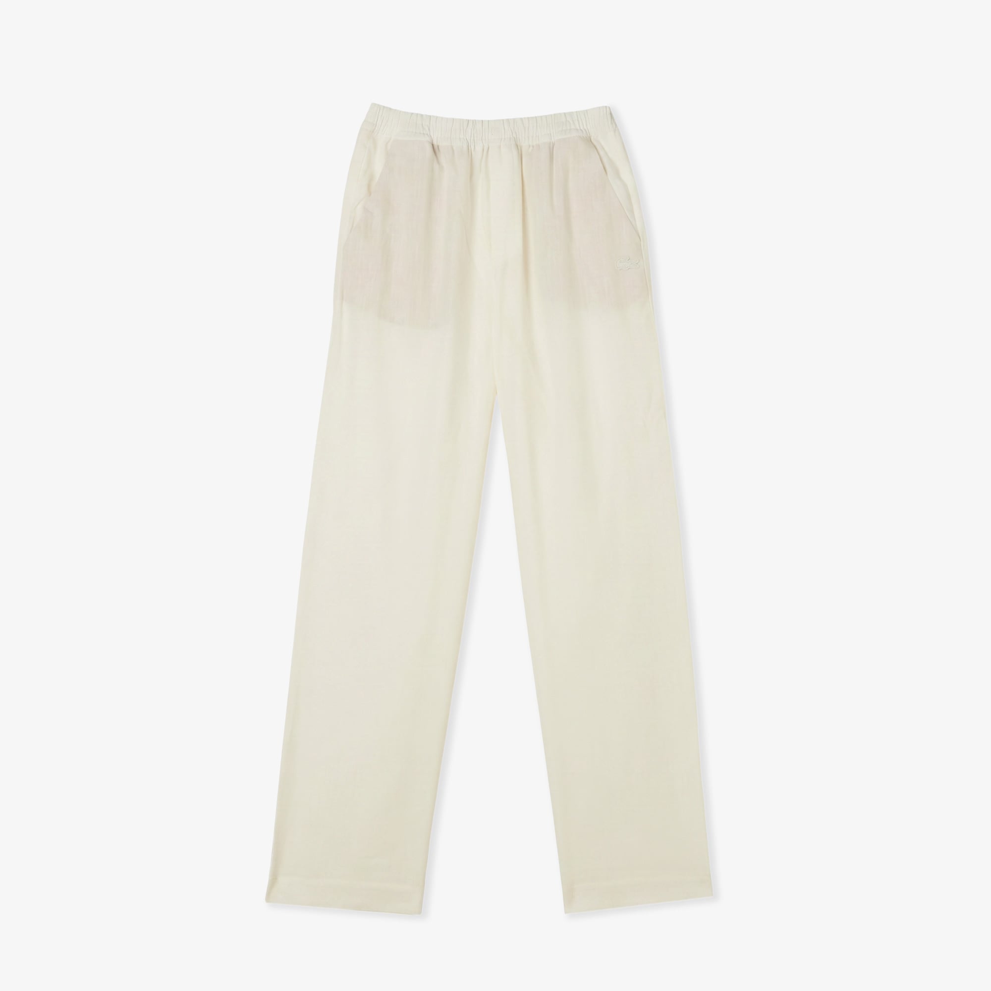 Lacoste Kadın Relaxed Fit Krem Pantolon görsel 3