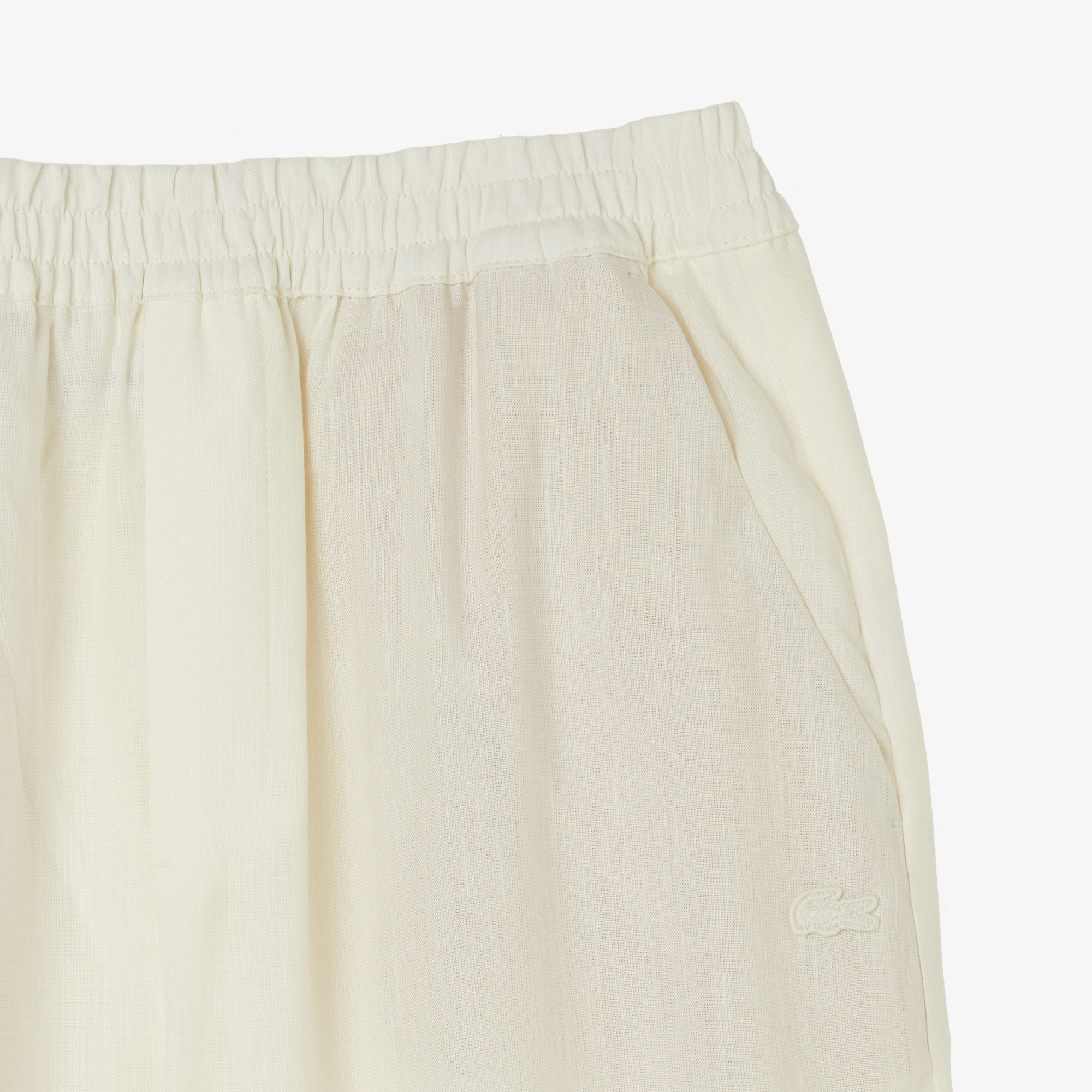 Lacoste Kadın Relaxed Fit Krem Pantolon görsel 4