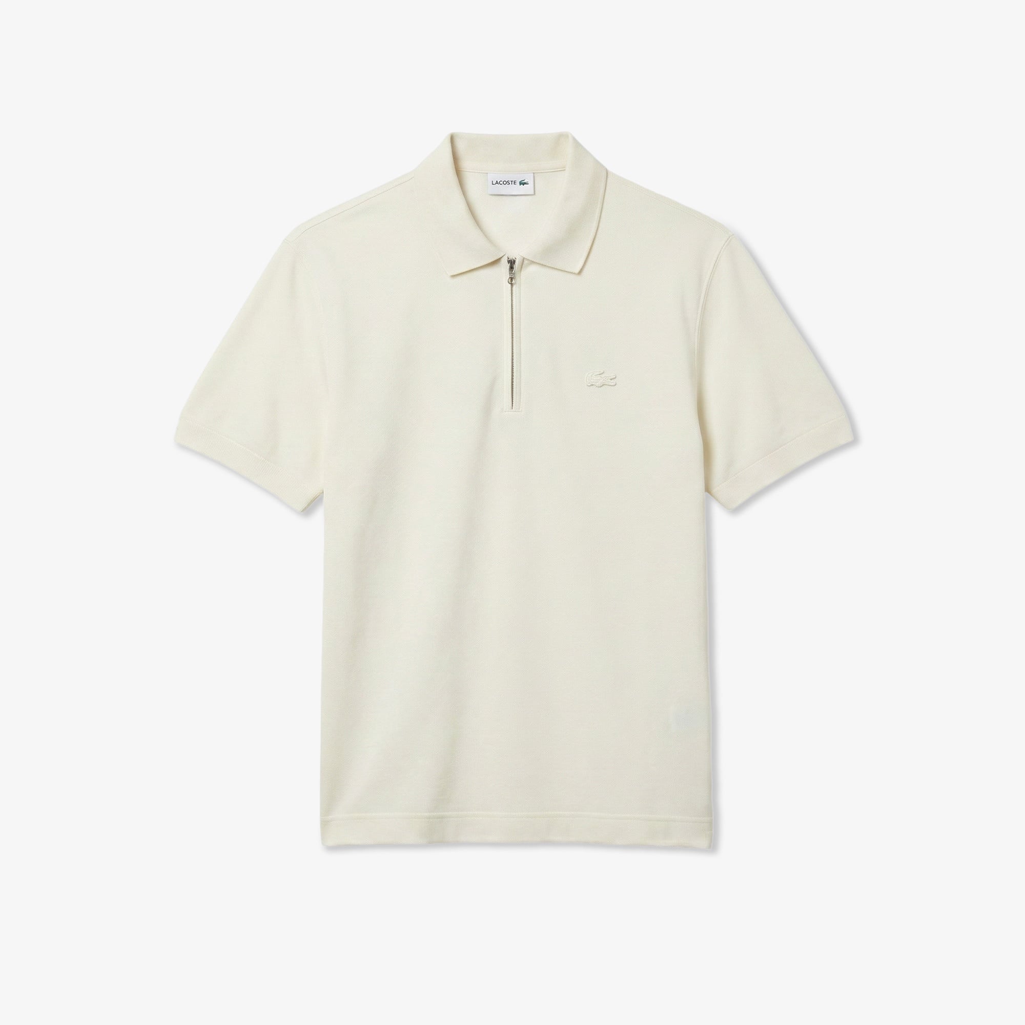 Erkek Classic Fit Kısa Kollu Polo Yaka Krem Triko