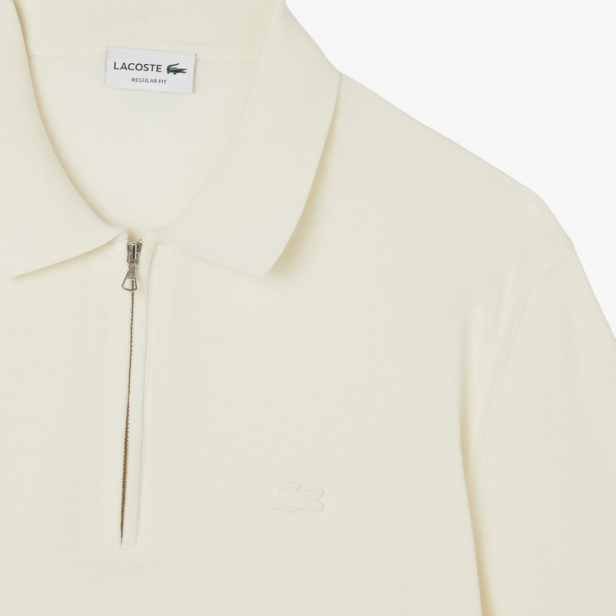 Erkek Classic Fit Kısa Kollu Polo Yaka Krem Triko
