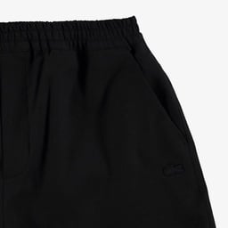 Kadın Relaxed Fit Keten Siyah Bermuda Şort Siyah