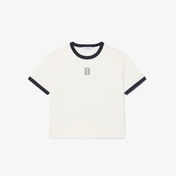 Kadın Relaxed Fit Bisiklet Yaka Beyaz T-Shirt Beyaz