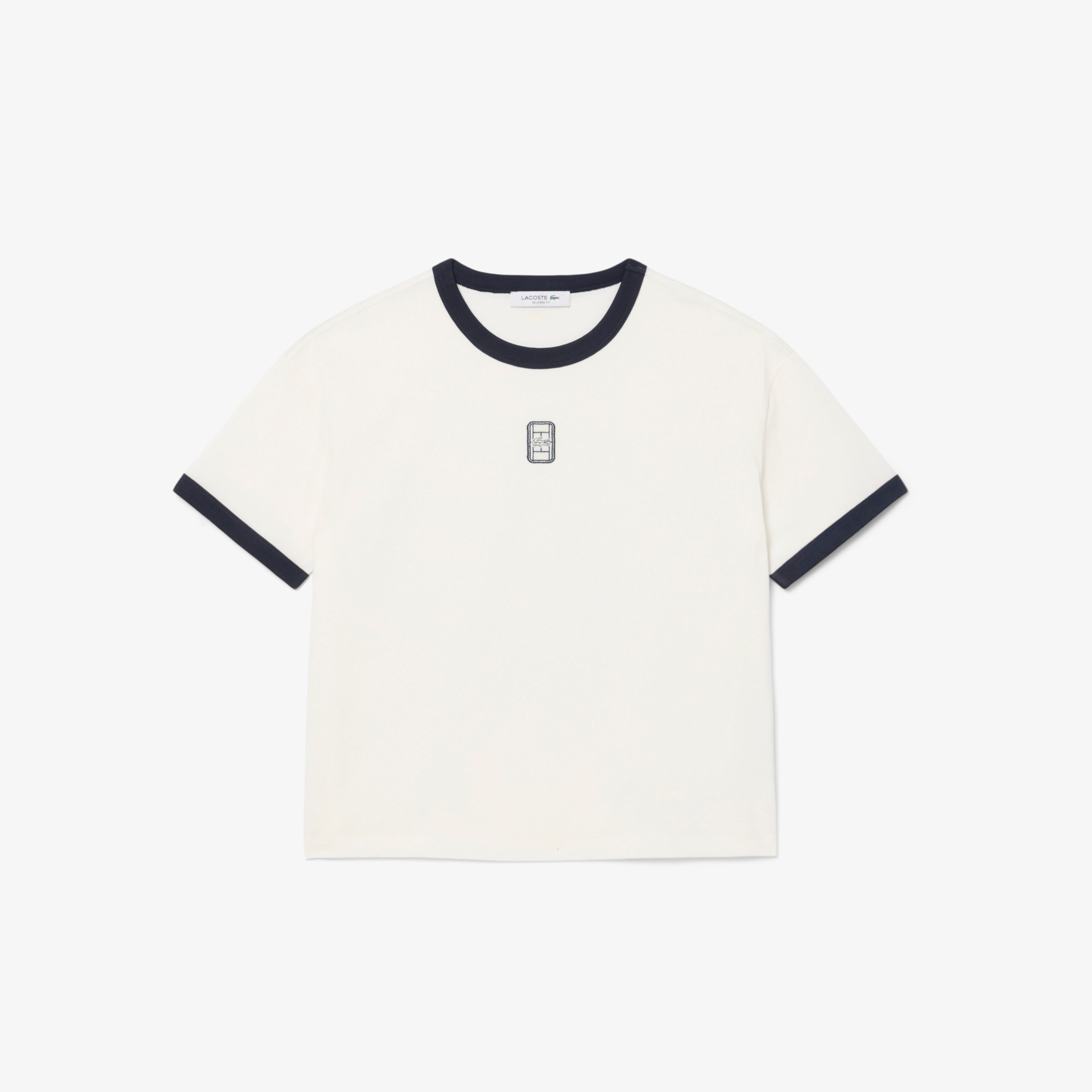Kadın Relaxed Fit Bisiklet Yaka Beyaz T-Shirt Kadın Relaxed Fit Bisiklet Yaka Beyaz T-Shirt