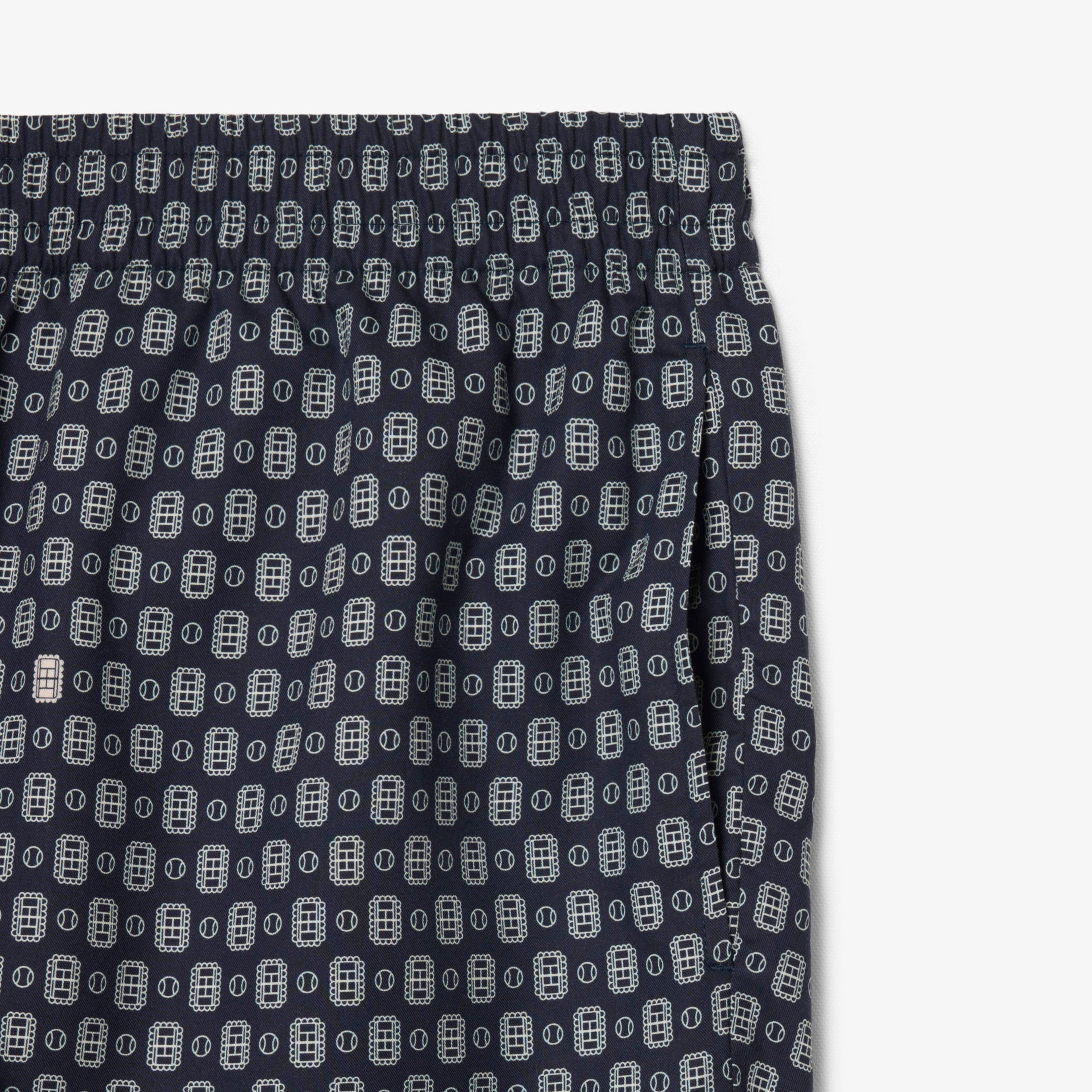 Erkek Relaxed Fit Desenli Lacivert Şort Erkek Relaxed Fit Desenli Lacivert Şort