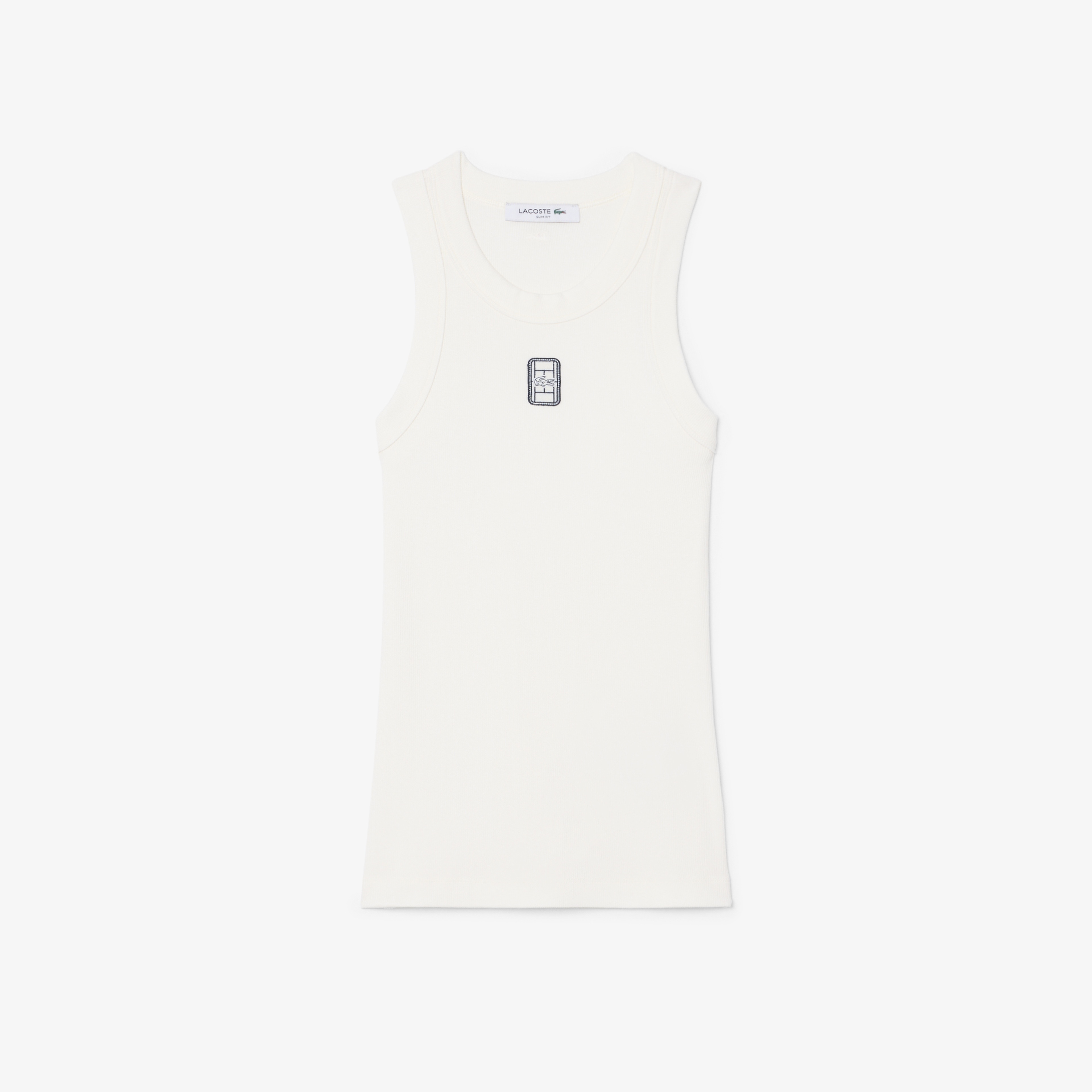 Kadın Slim Fit Kolsuz Bisiklet Yaka Baskılı Beyaz T-Shirt Kadın Slim Fit Kolsuz Bisiklet Yaka Baskılı Beyaz T-Shirt