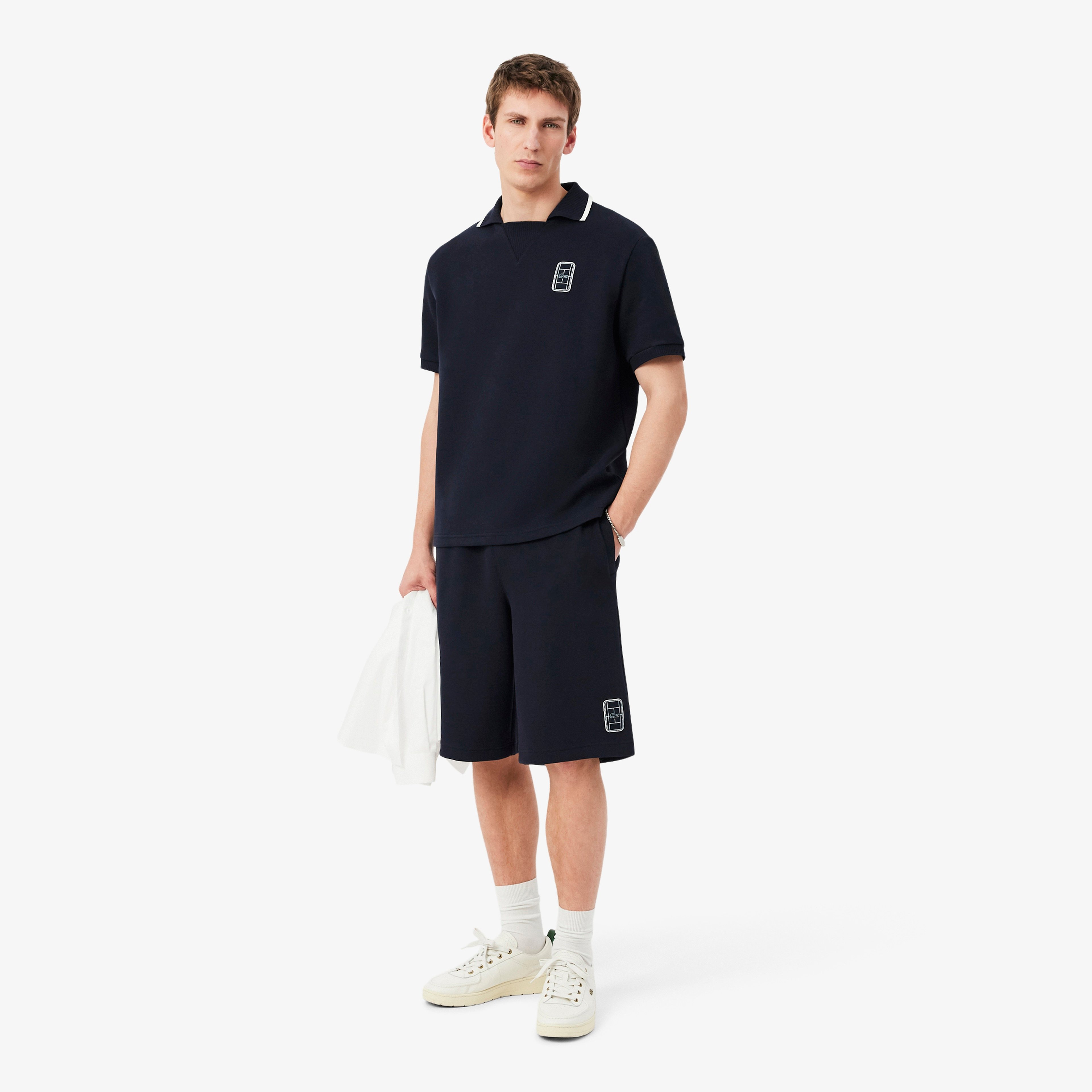 Erkek Relaxed Fit Lacivert Şort Erkek Relaxed Fit Lacivert Şort