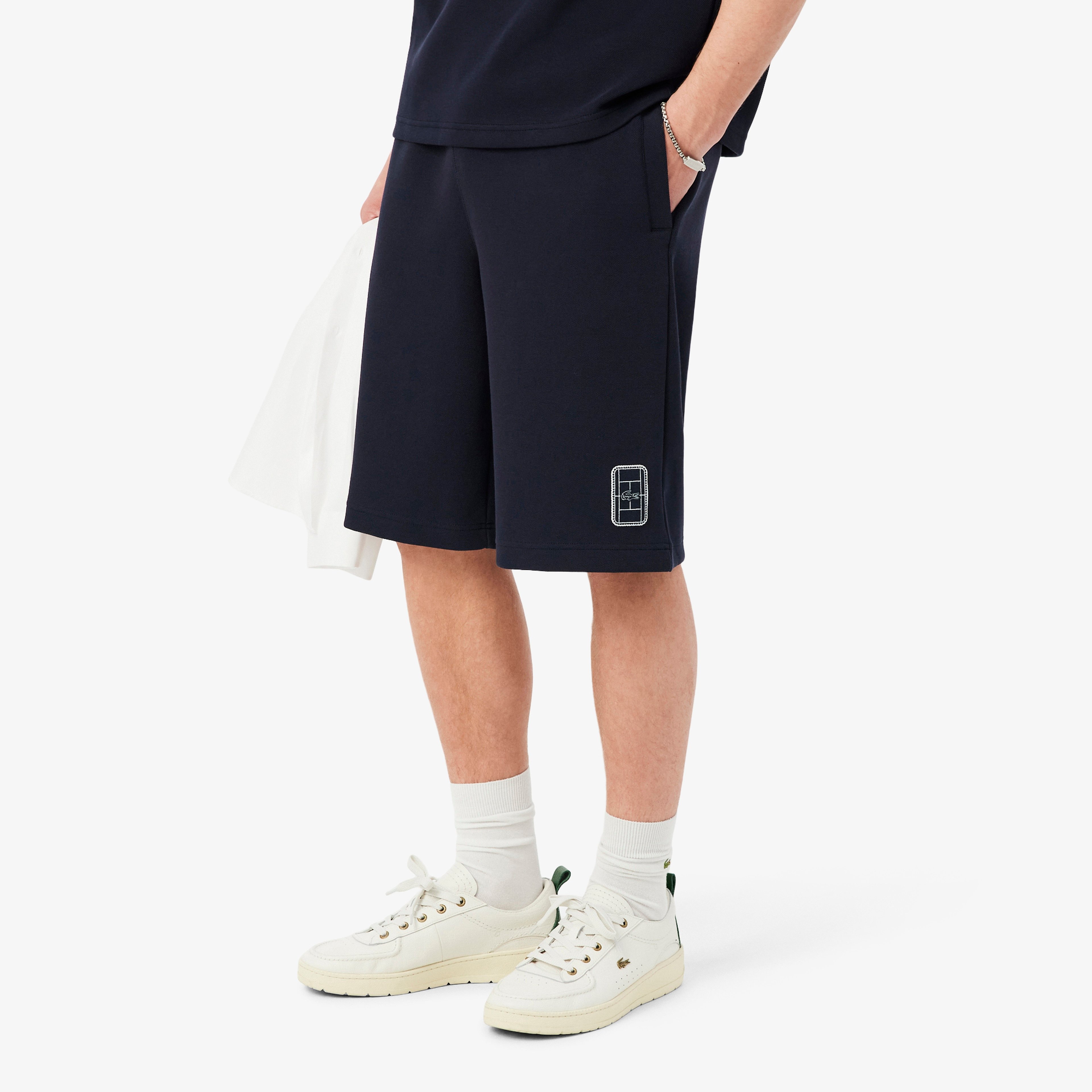 Erkek Relaxed Fit Lacivert Şort Erkek Relaxed Fit Lacivert Şort