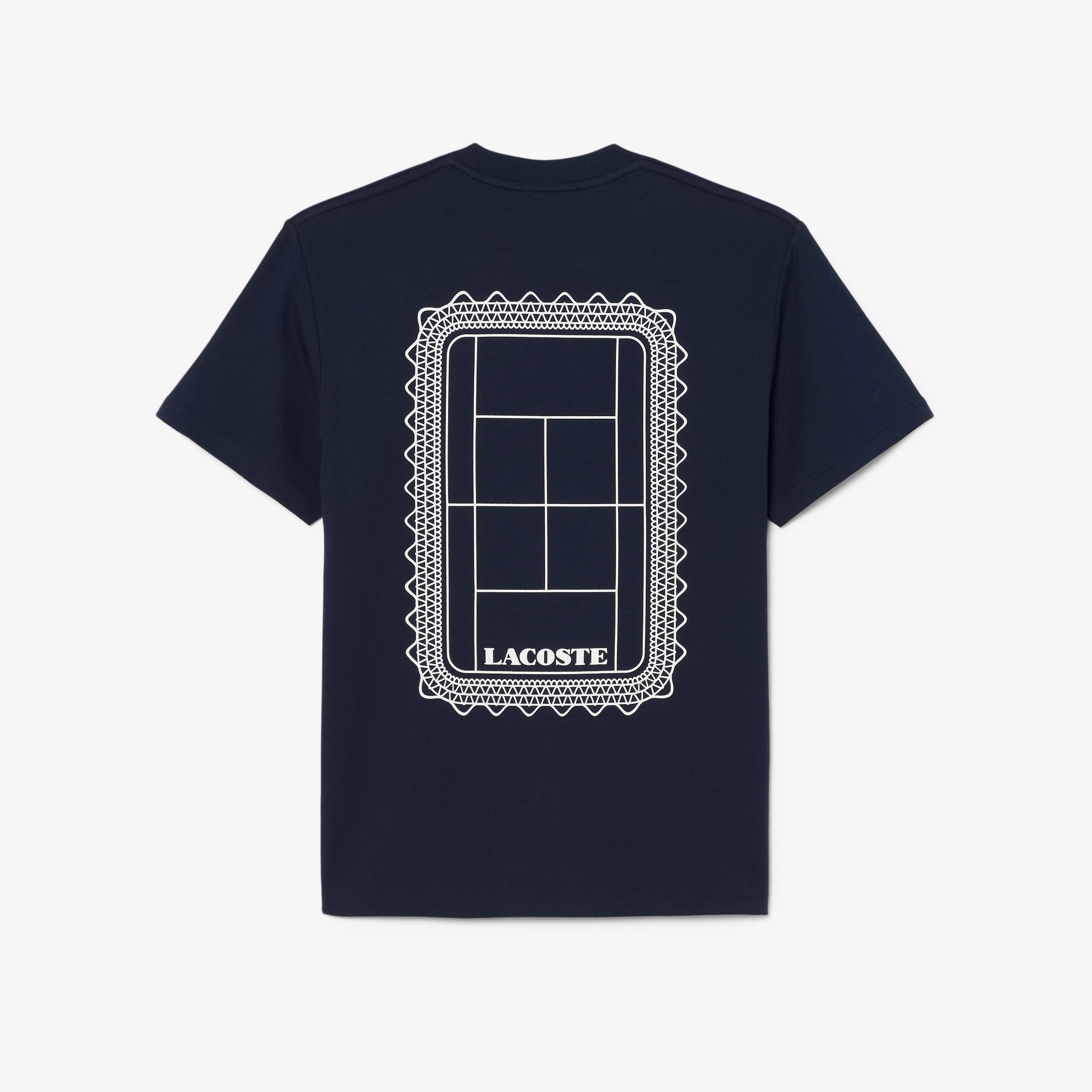 Unisex Classic Fit Bisiklet Yaka Baskılı Lacivert T-Shirt Unisex Classic Fit Bisiklet Yaka Baskılı Lacivert T-Shirt