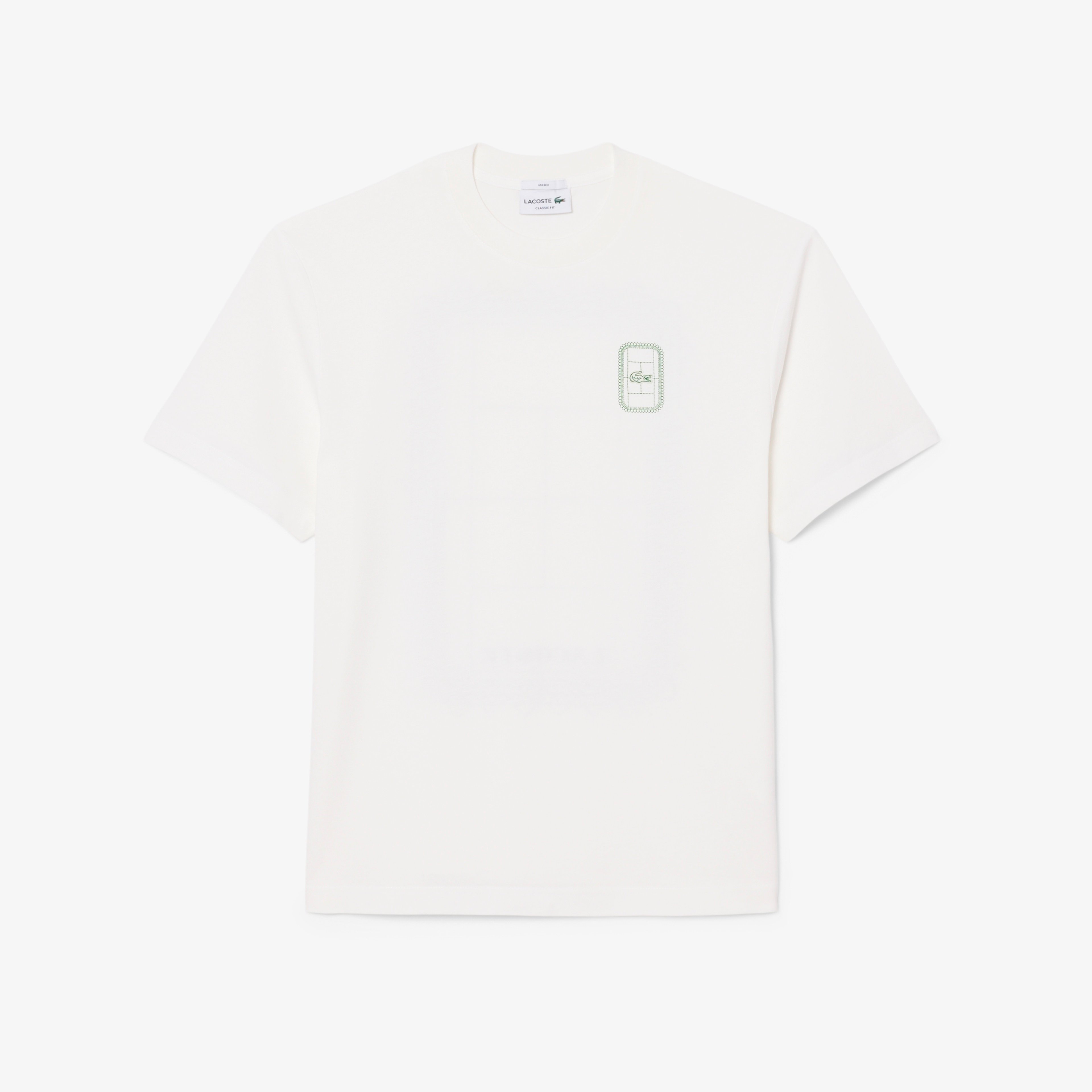 Unisex Classic Fit Bisiklet Yaka Baskılı Beyaz T-Shirt Unisex Classic Fit Bisiklet Yaka Baskılı Beyaz T-Shirt