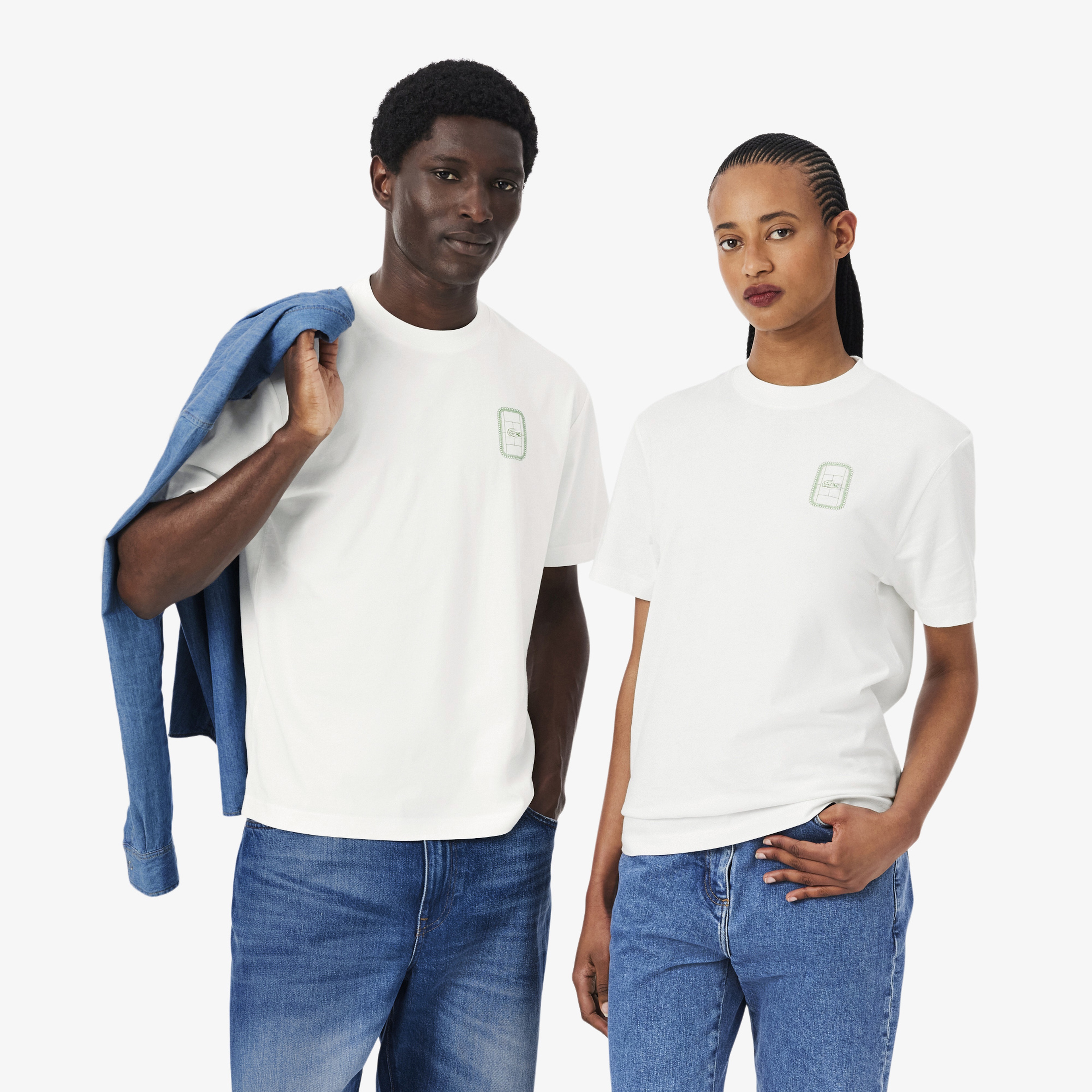 Unisex Classic Fit Bisiklet Yaka Baskılı Beyaz T-Shirt Unisex Classic Fit Bisiklet Yaka Baskılı Beyaz T-Shirt