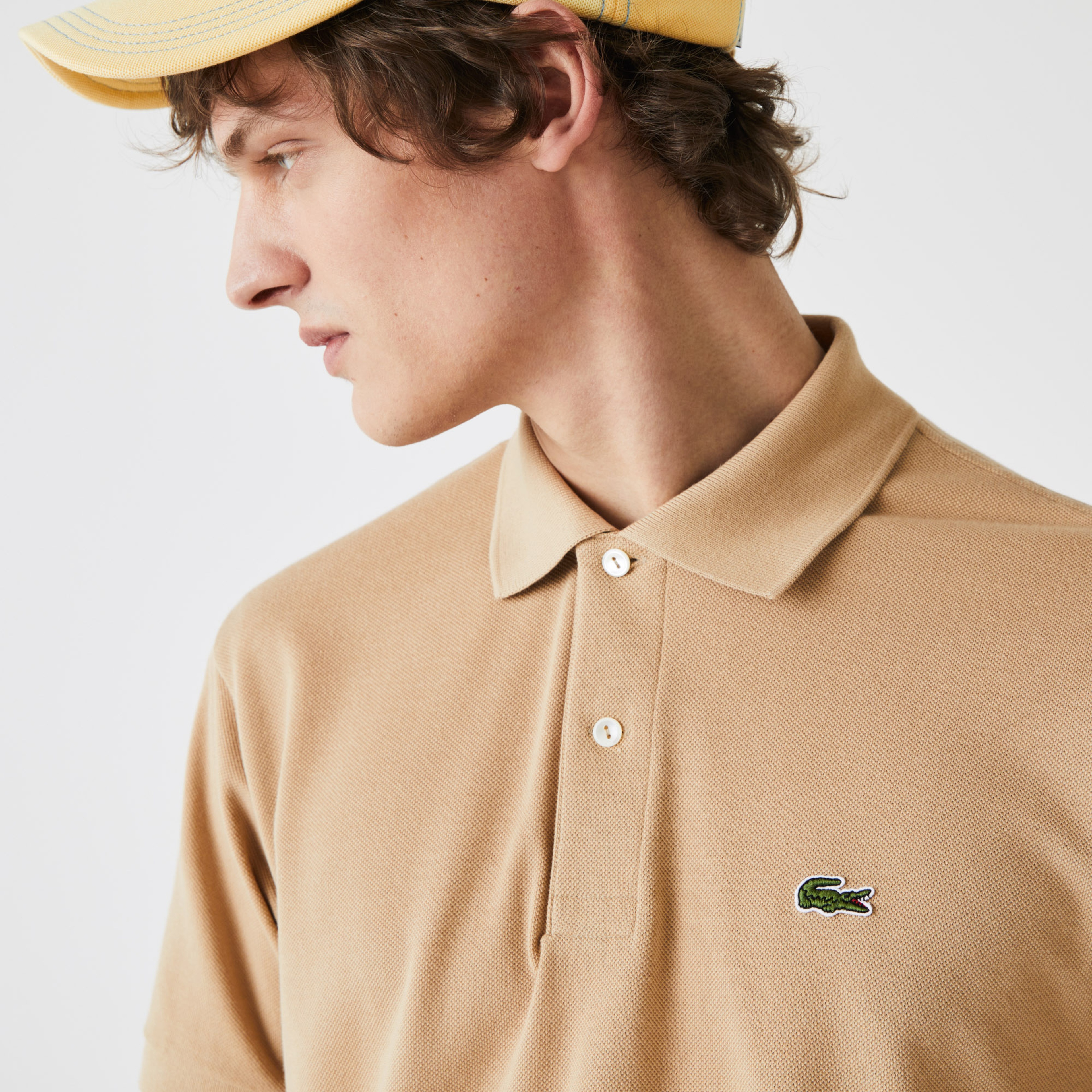 L.12.12 Erkek Classic Fit Açık Kahverengi Polo L.12.12 Erkek Classic Fit Açık Kahverengi Polo