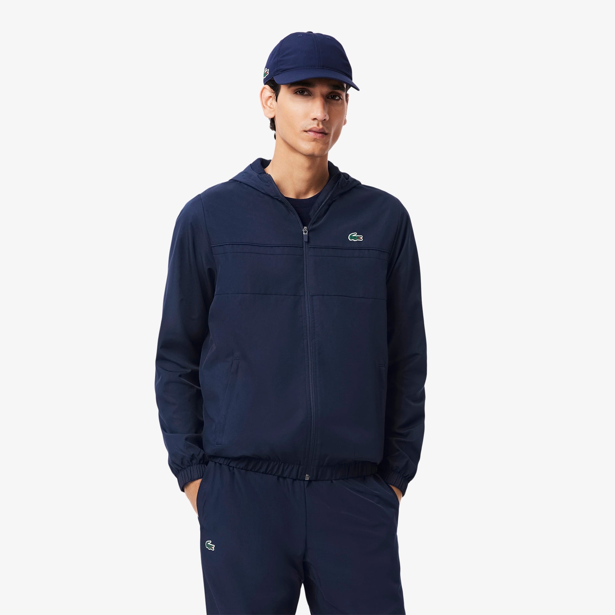 Erkek Regular Fit Kapüşonlu Lacivert Eşofman Takımı