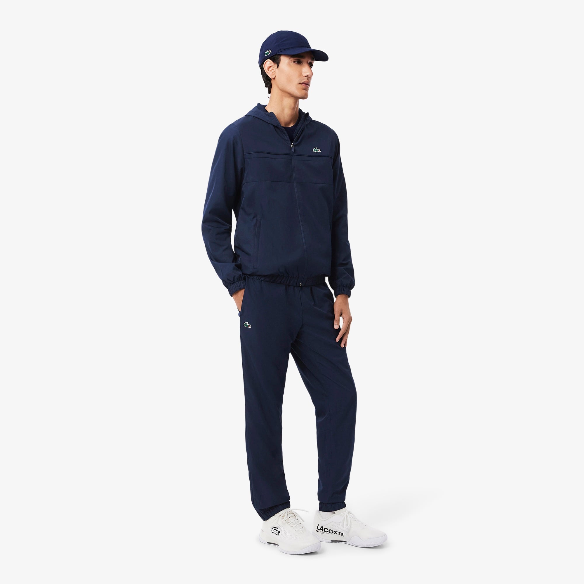 Erkek Regular Fit Kapüşonlu Lacivert Eşofman Takımı