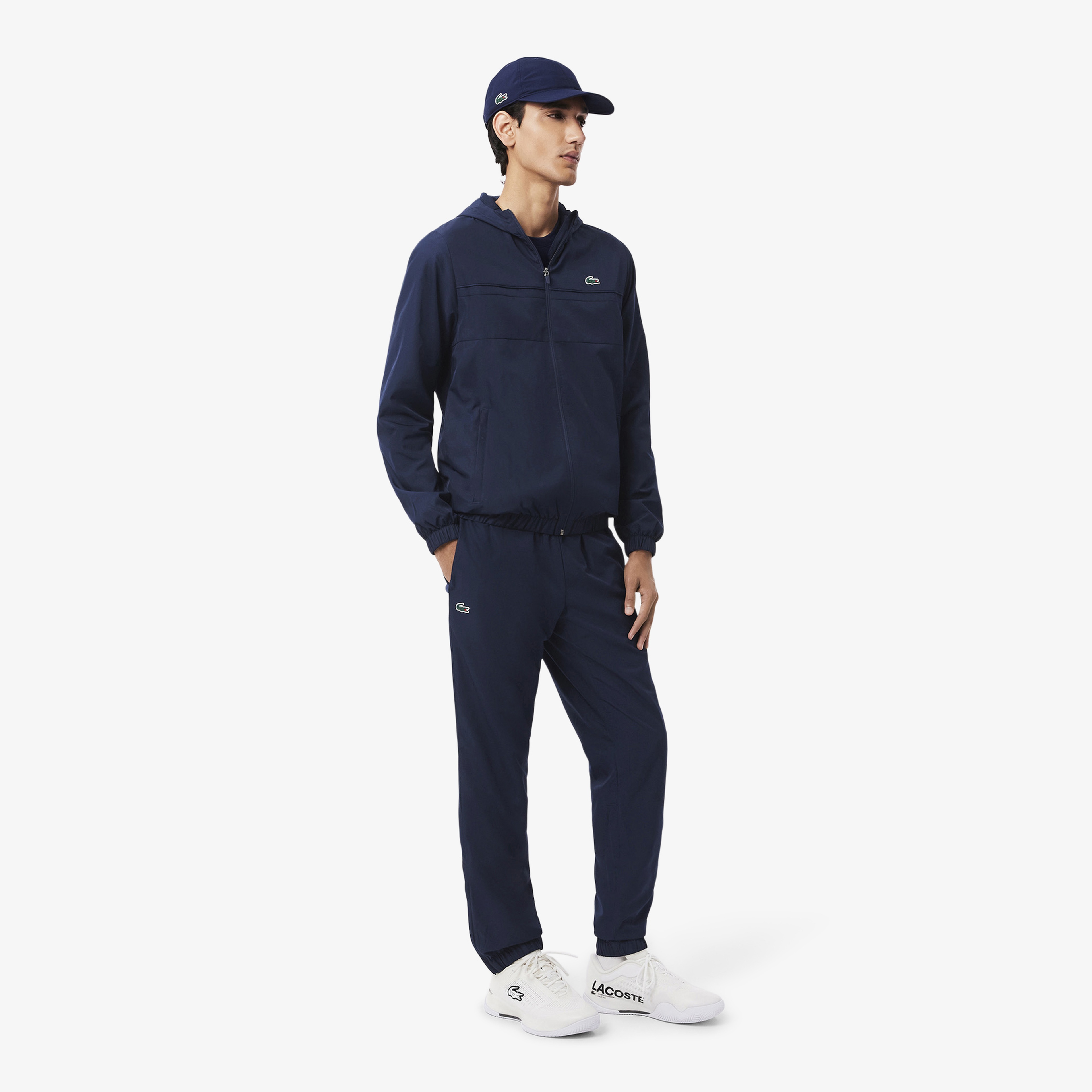 Erkek Regular Fit Kapüşonlu Lacivert Eşofman Takımı