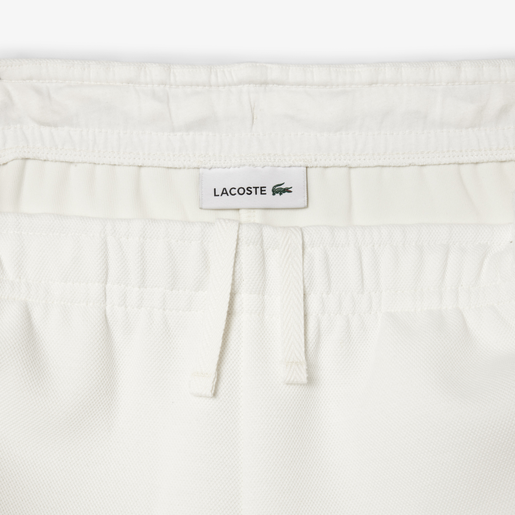 Lacoste Kadın Straight Fit Beyaz Eşofman Altı görsel 7