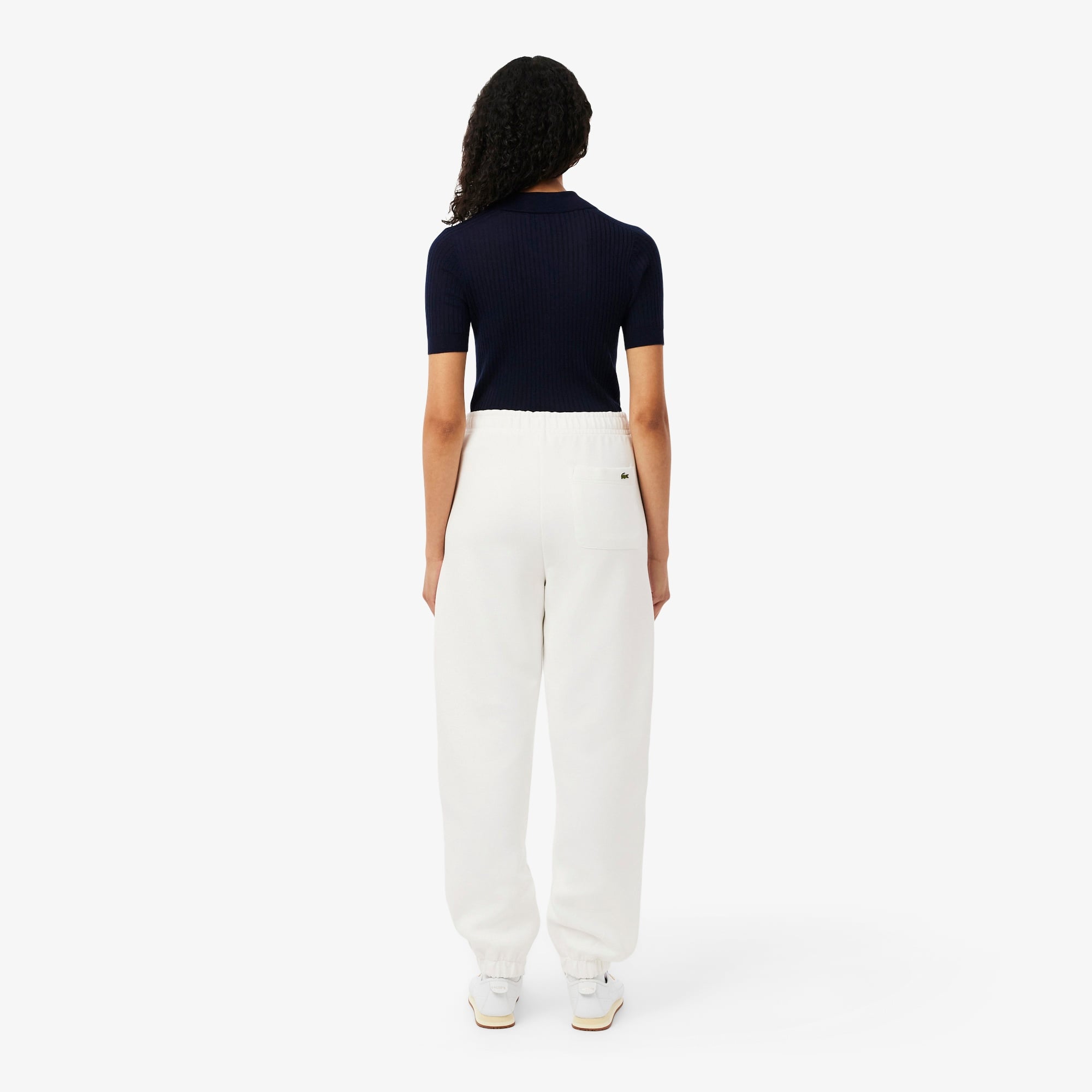 Kadın Straight Fit Beyaz Eşofman Altı
