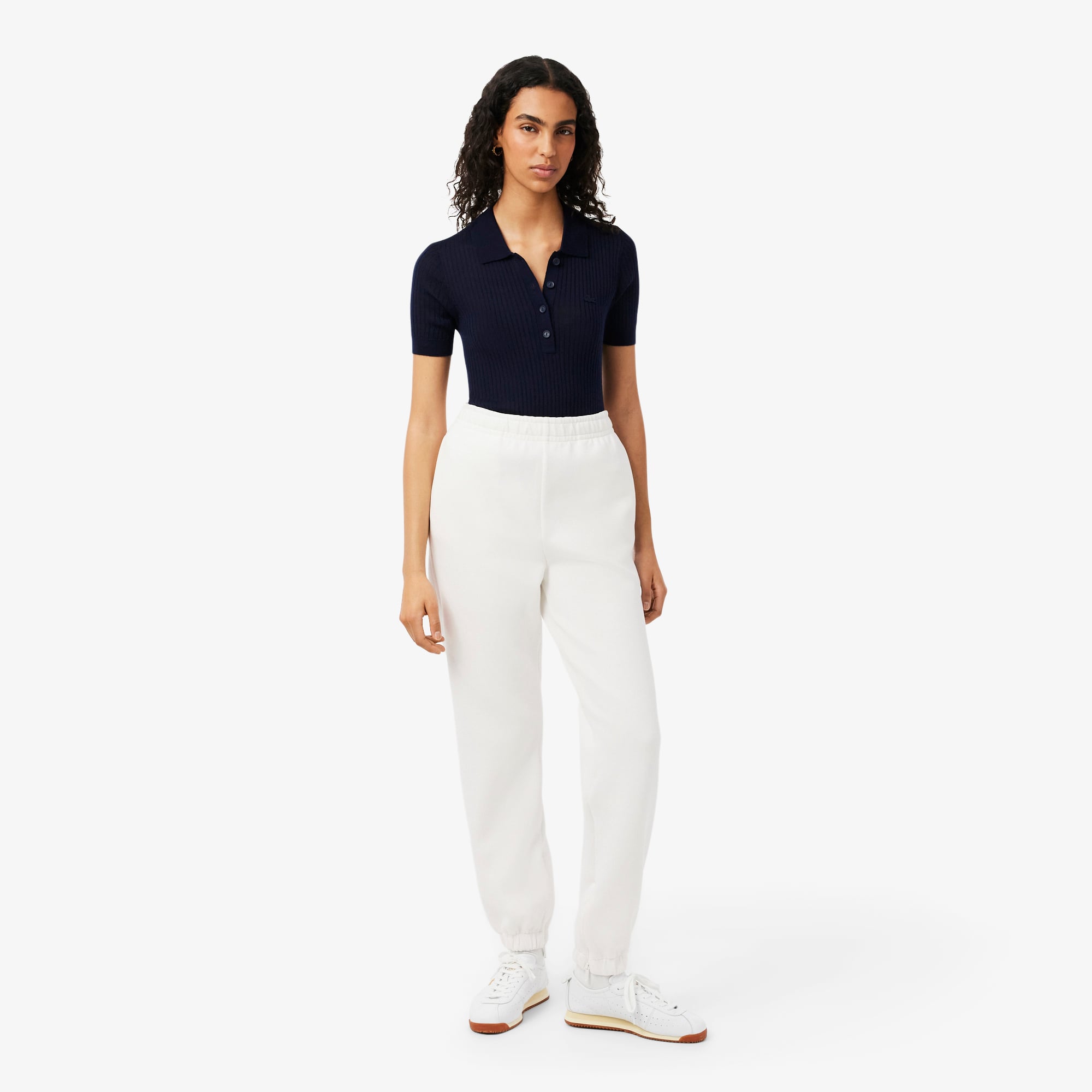 Lacoste Kadın Straight Fit Beyaz Eşofman Altı