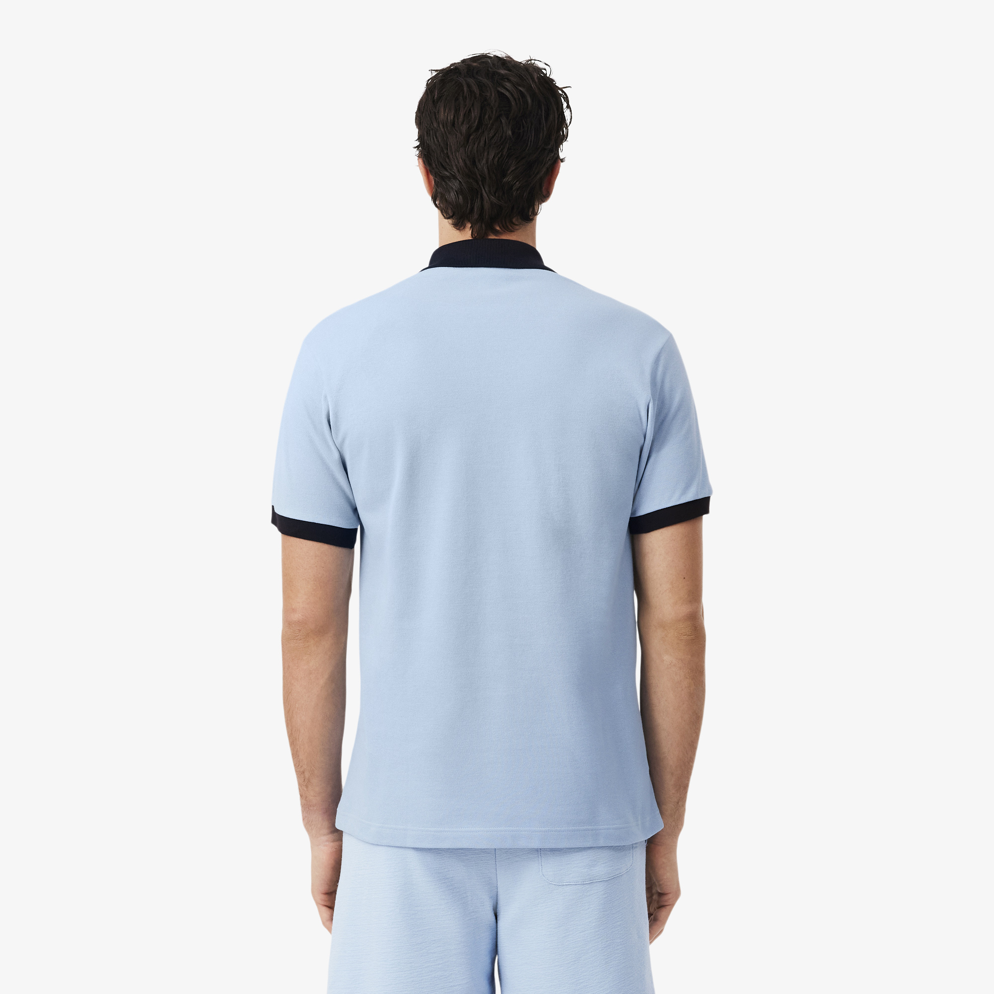 Lacoste Erkek Classic Fit Mavi Polo görsel 3