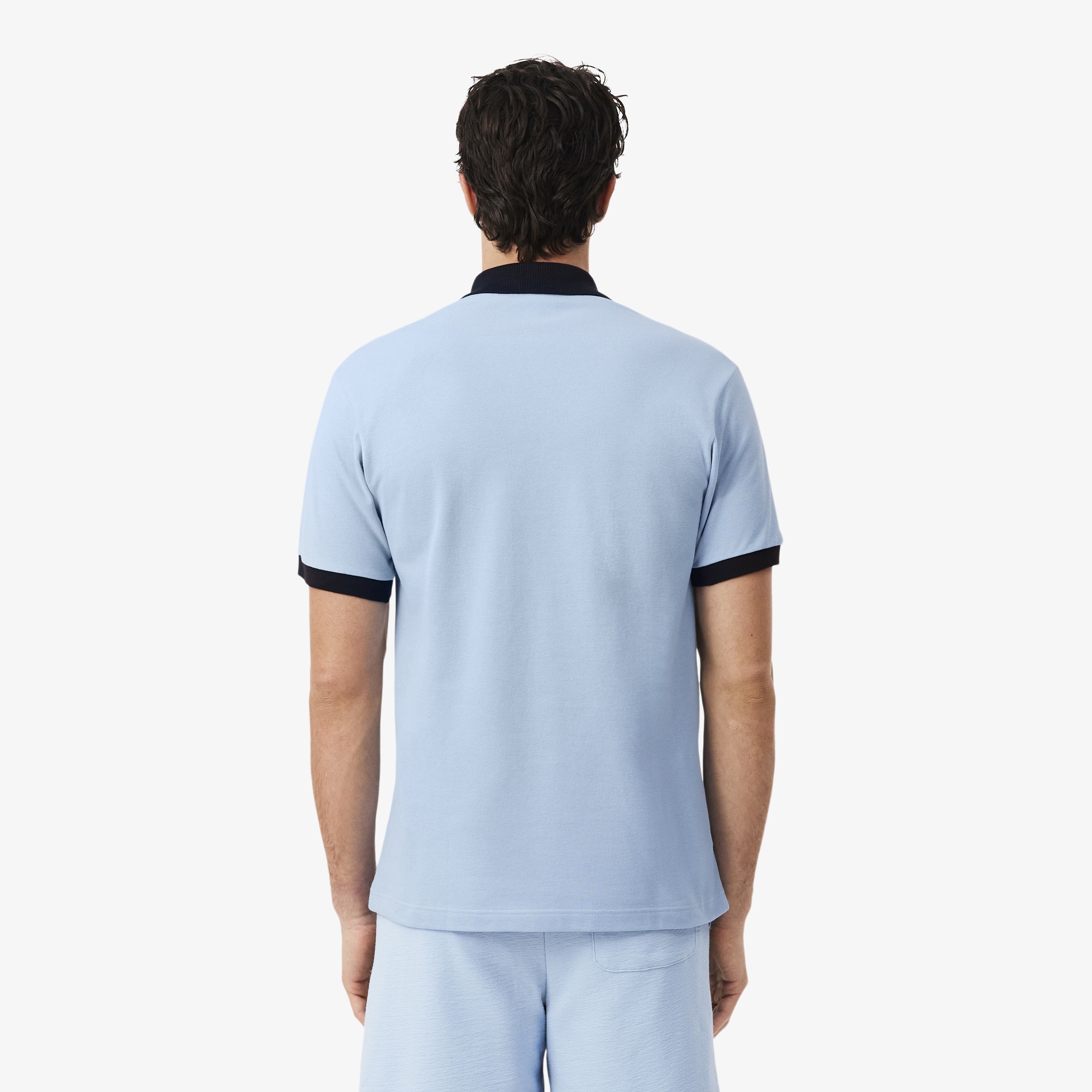 Erkek Classic Fit Mavi Polo