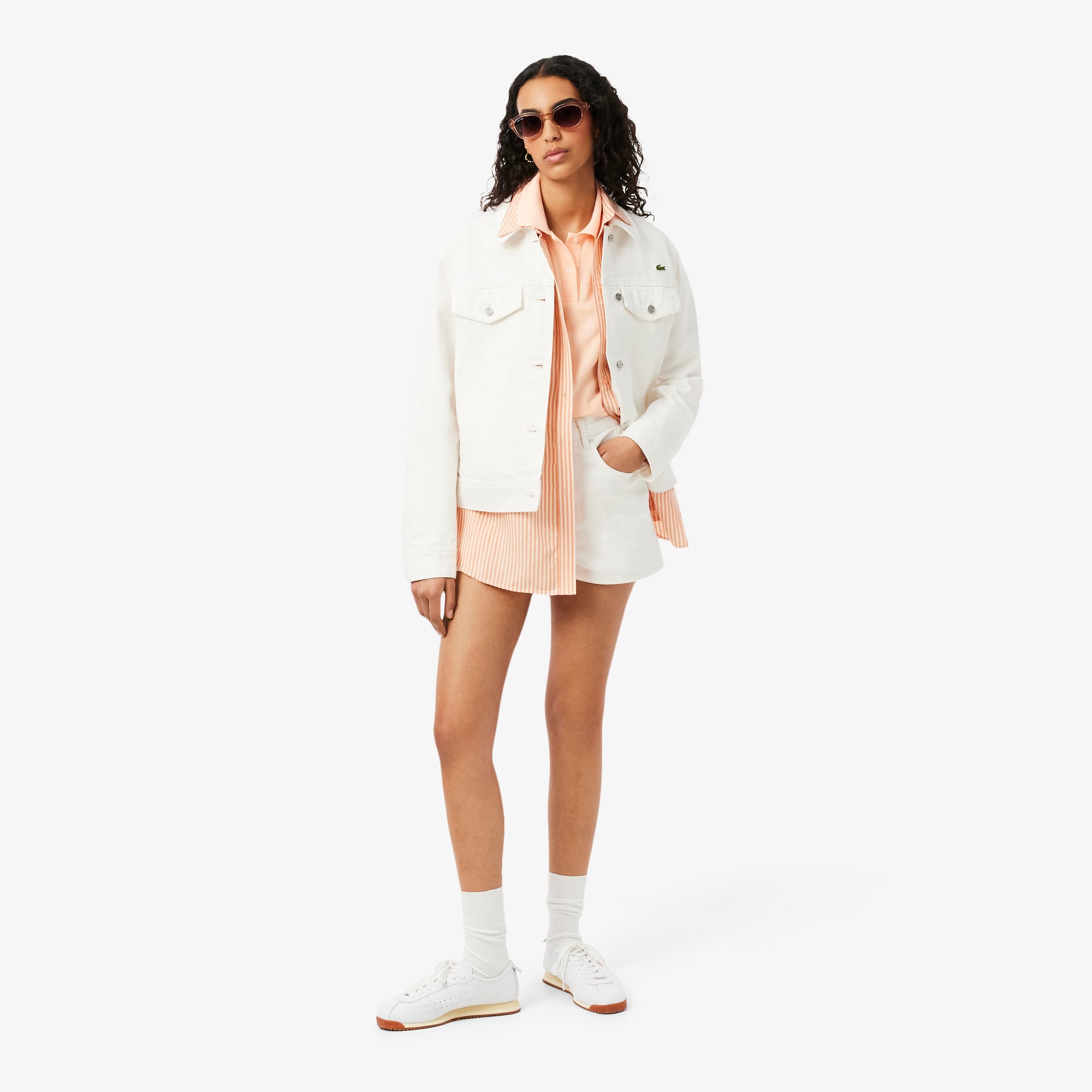 Lacoste Kadın Regular Fit Pembe Polo görsel 5