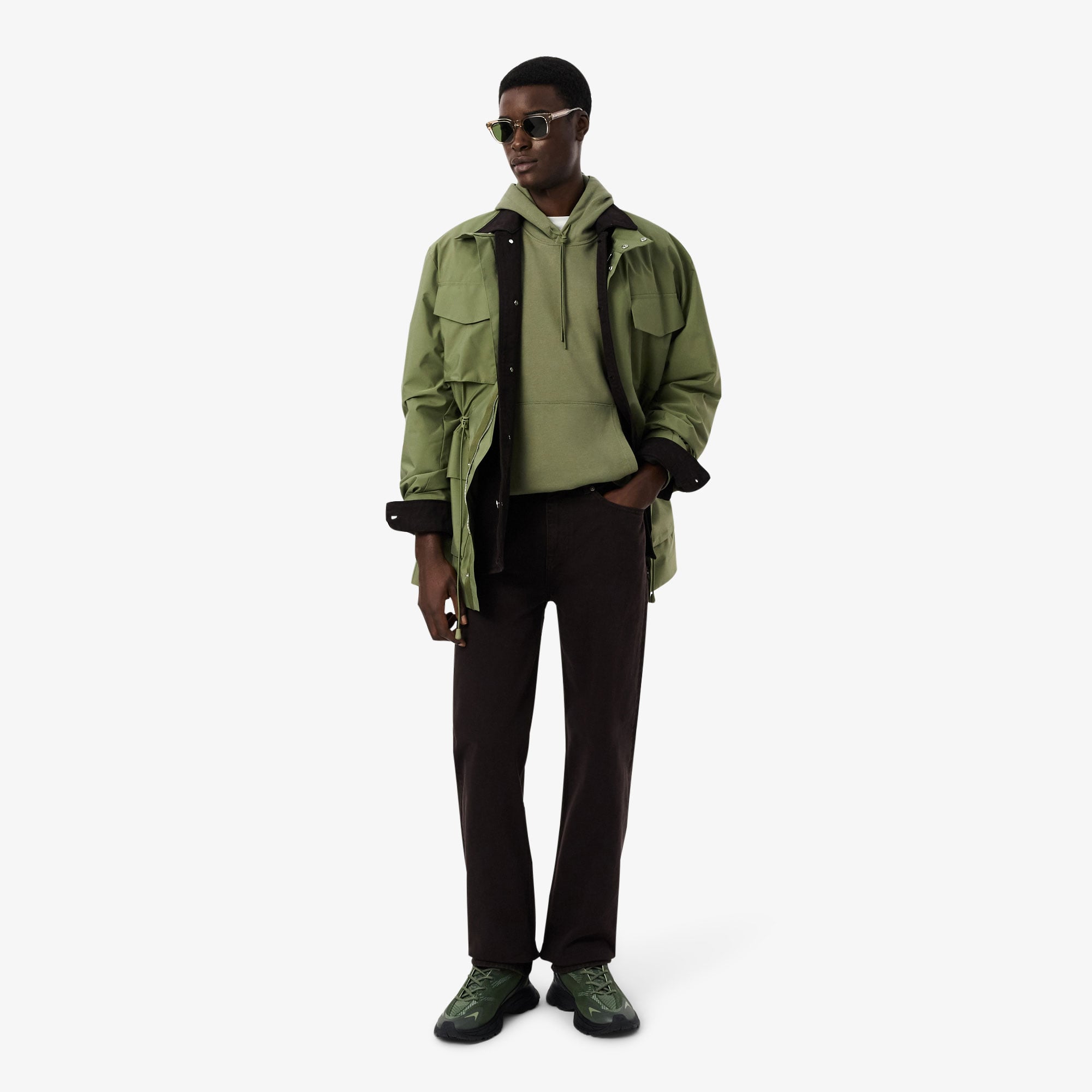Lacoste L003 Neo Shot Erkek Haki Sneaker görsel 4