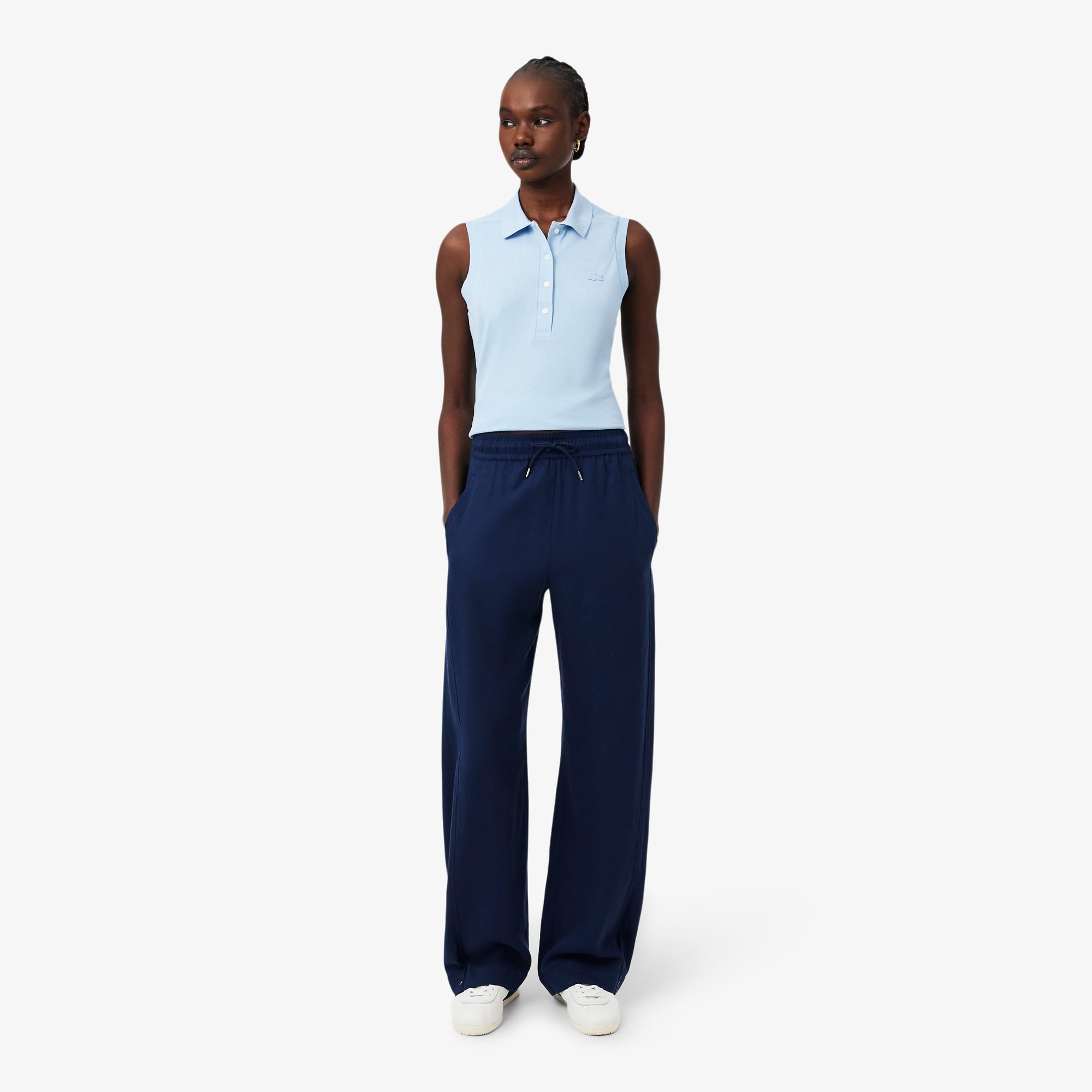 Lacoste Kadın Oversize Fit Lacivert Pantolon