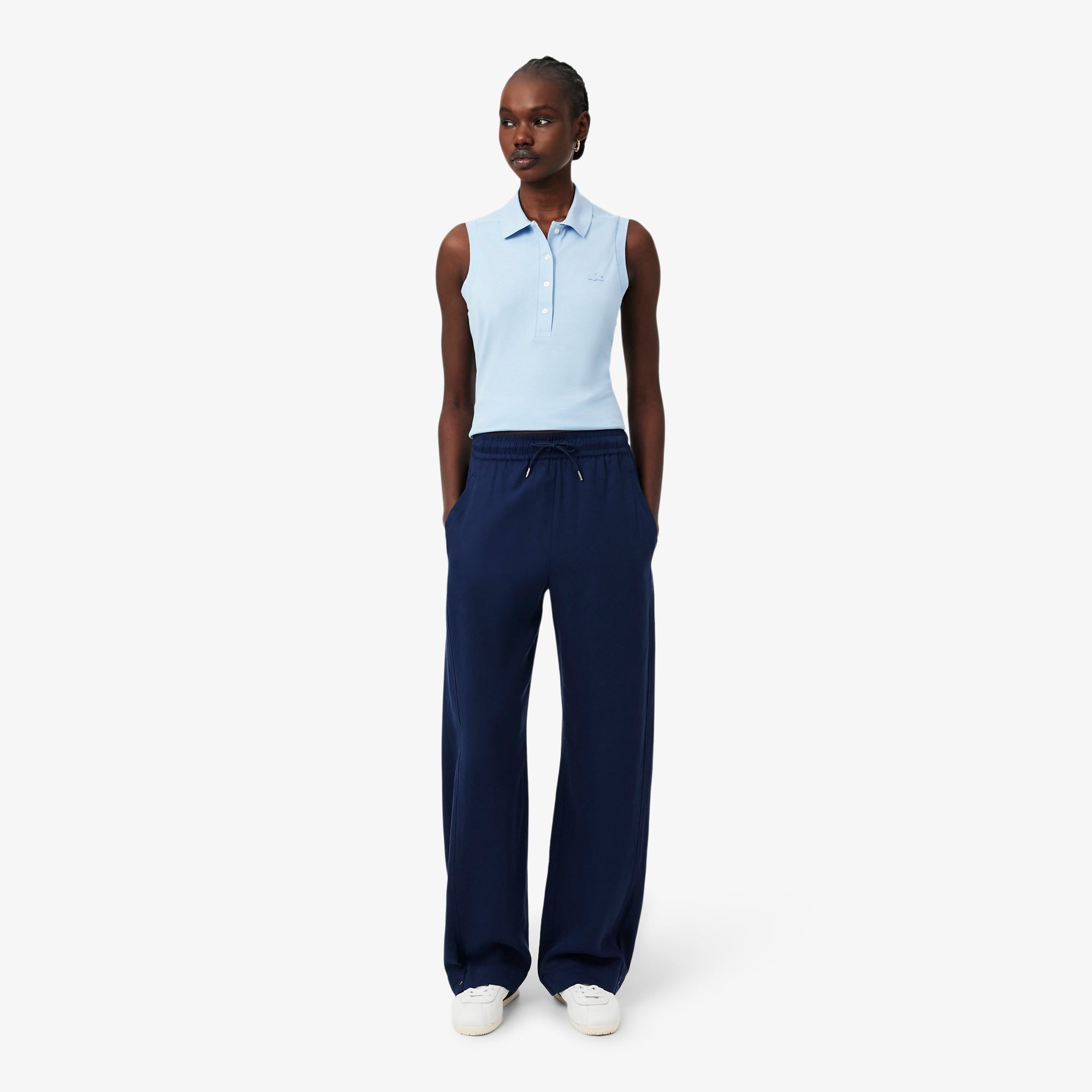 Kadın Oversize Fit Lacivert Pantolon