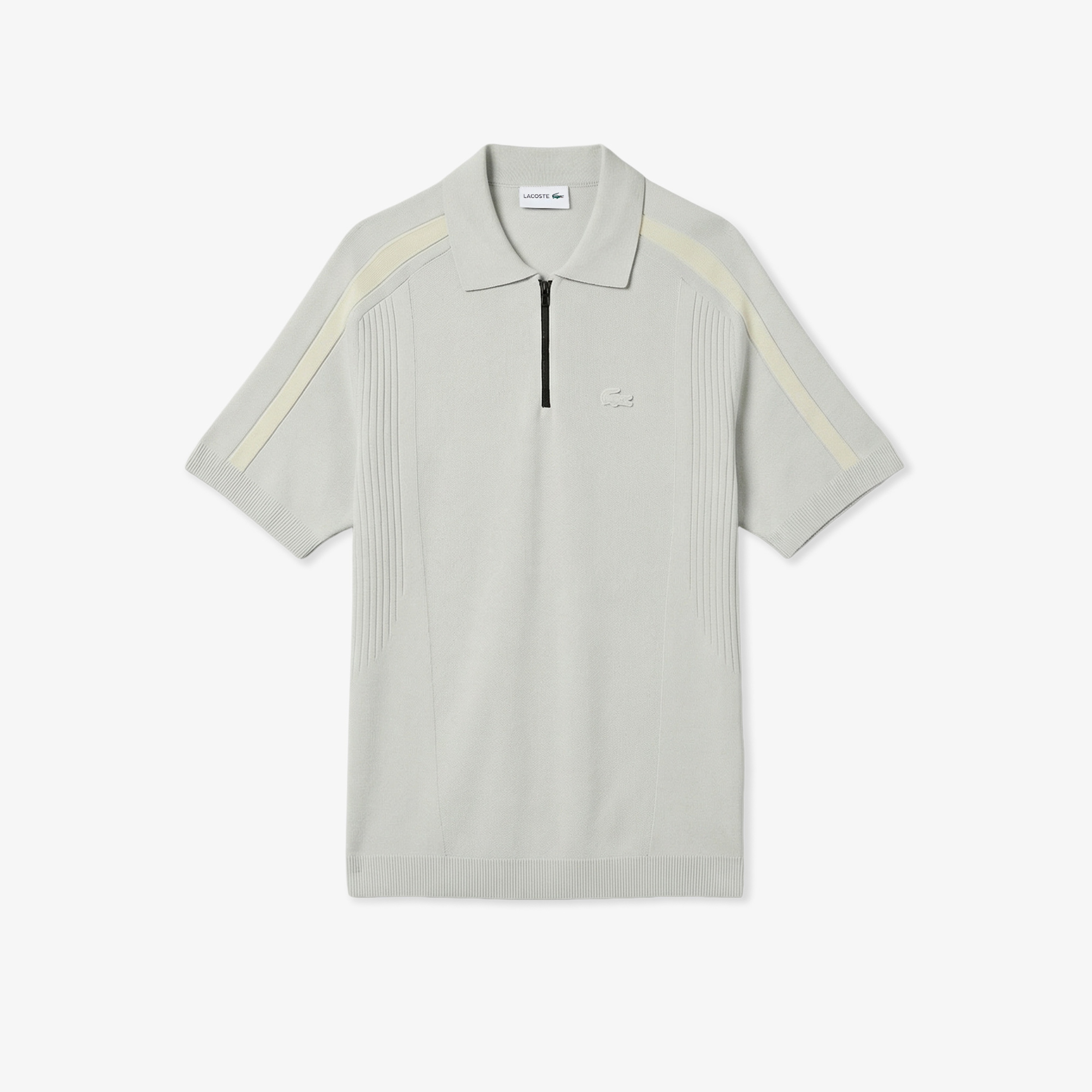 Erkek Classic Fit Kısa Kollu Polo Yaka Gri Triko