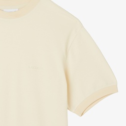 Erkek Relaxed Fit Bisiklet Yaka Bej T-Shirt Bej