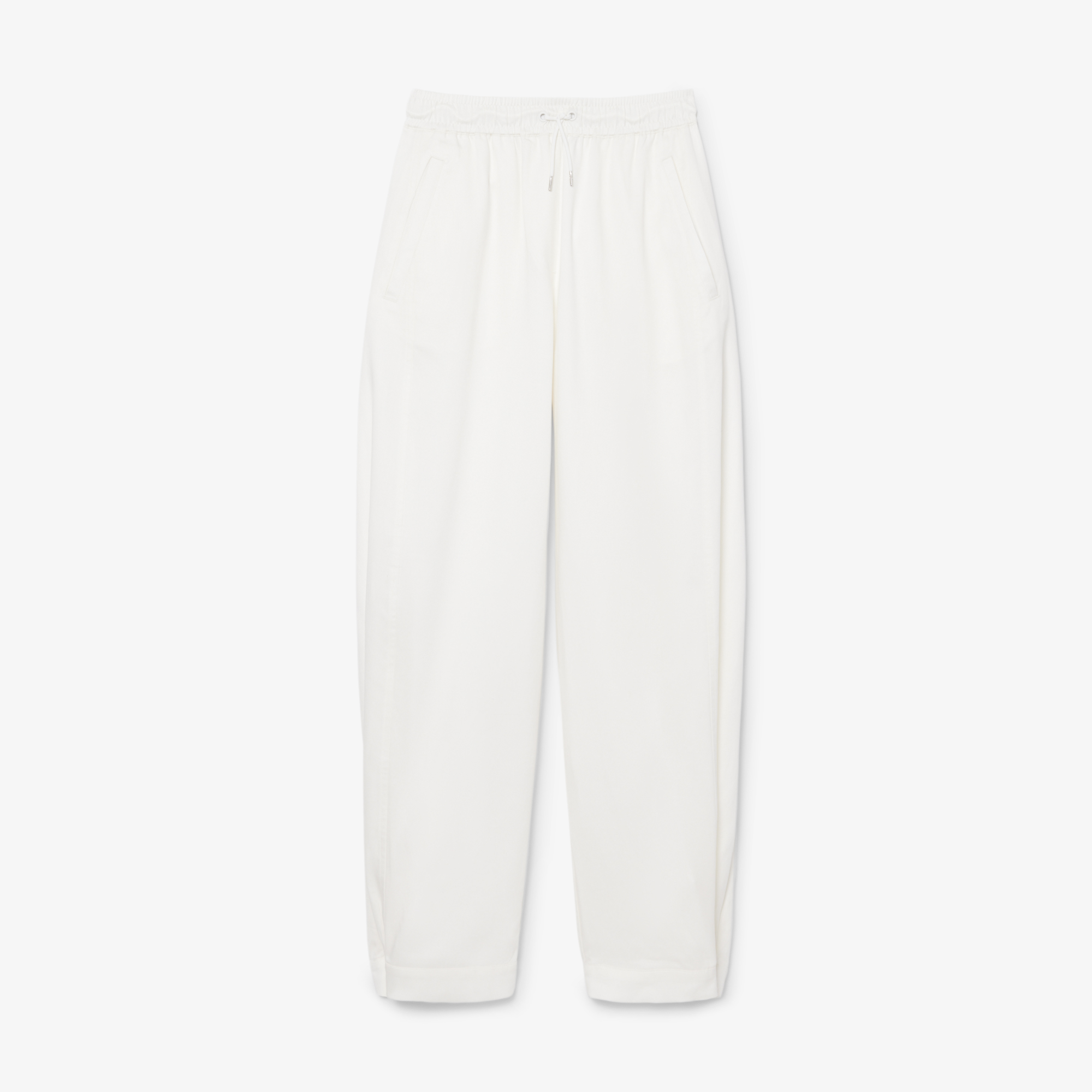 Lacoste Kadın Oversize Fit Beyaz Pantolon görsel 4