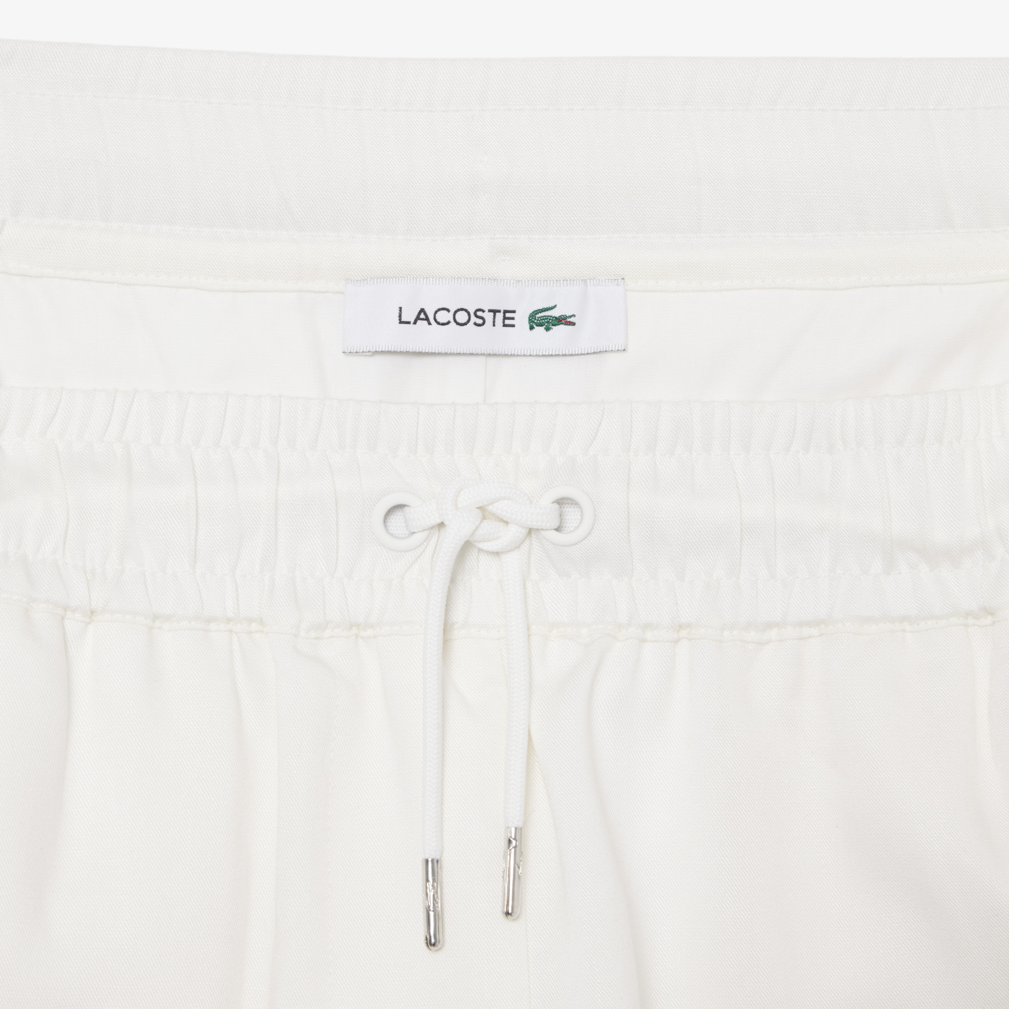 Lacoste Kadın Oversize Fit Beyaz Pantolon görsel 8