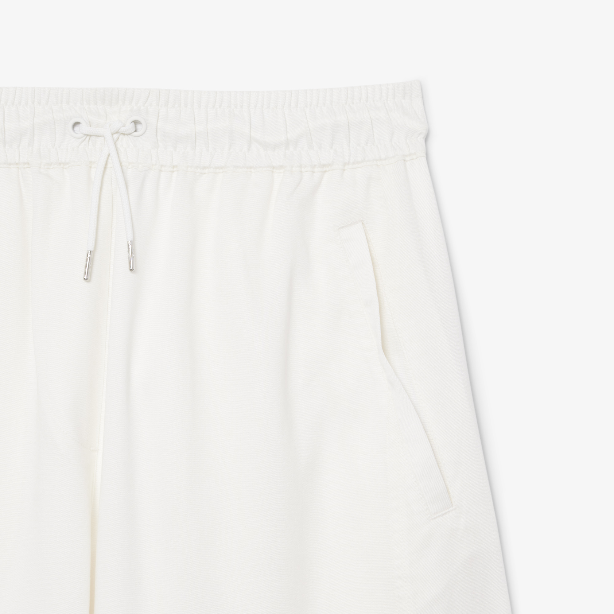 Lacoste Kadın Oversize Fit Beyaz Pantolon görsel 6