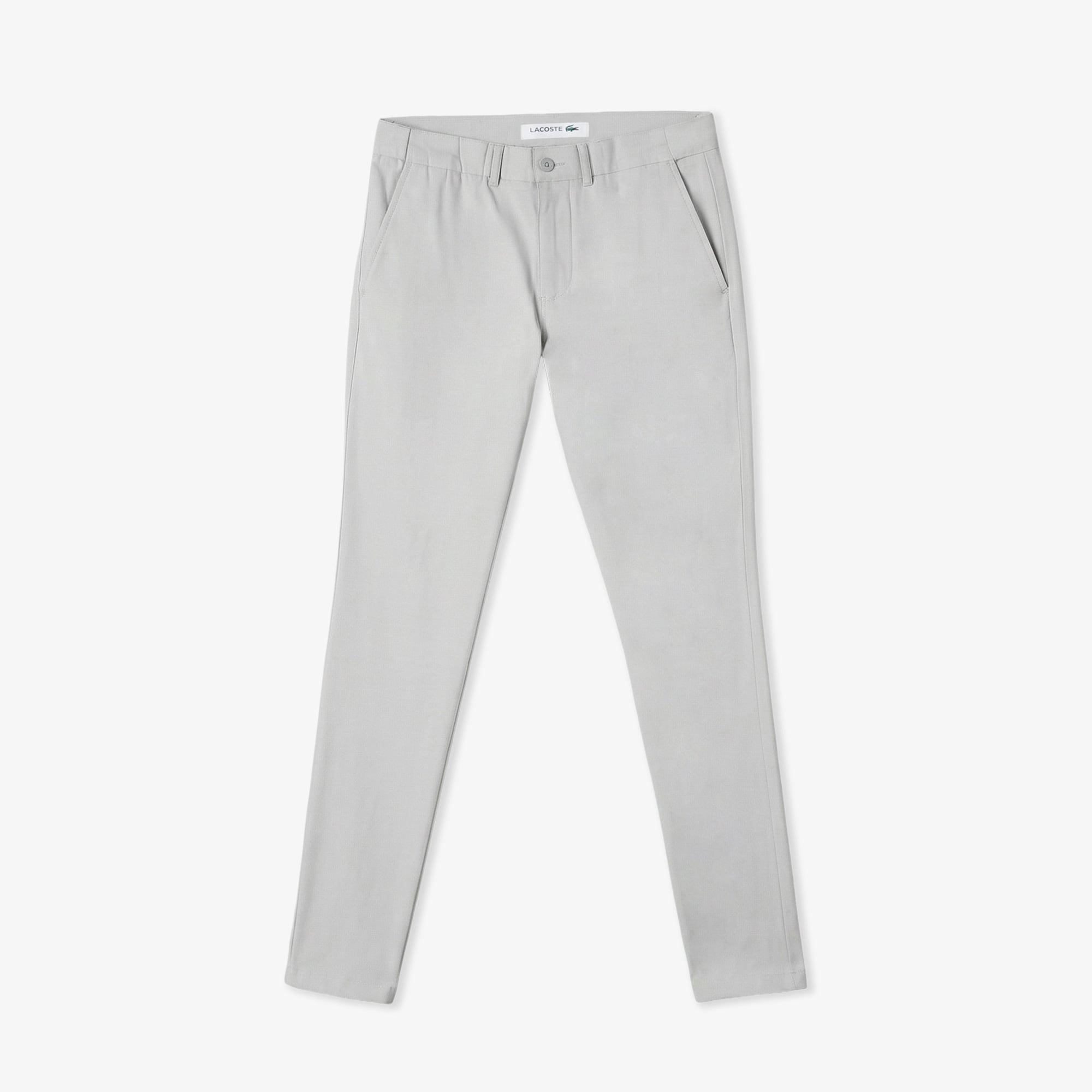 Lacoste Erkek Slim Fit Gri Chino Pantolon görsel 3