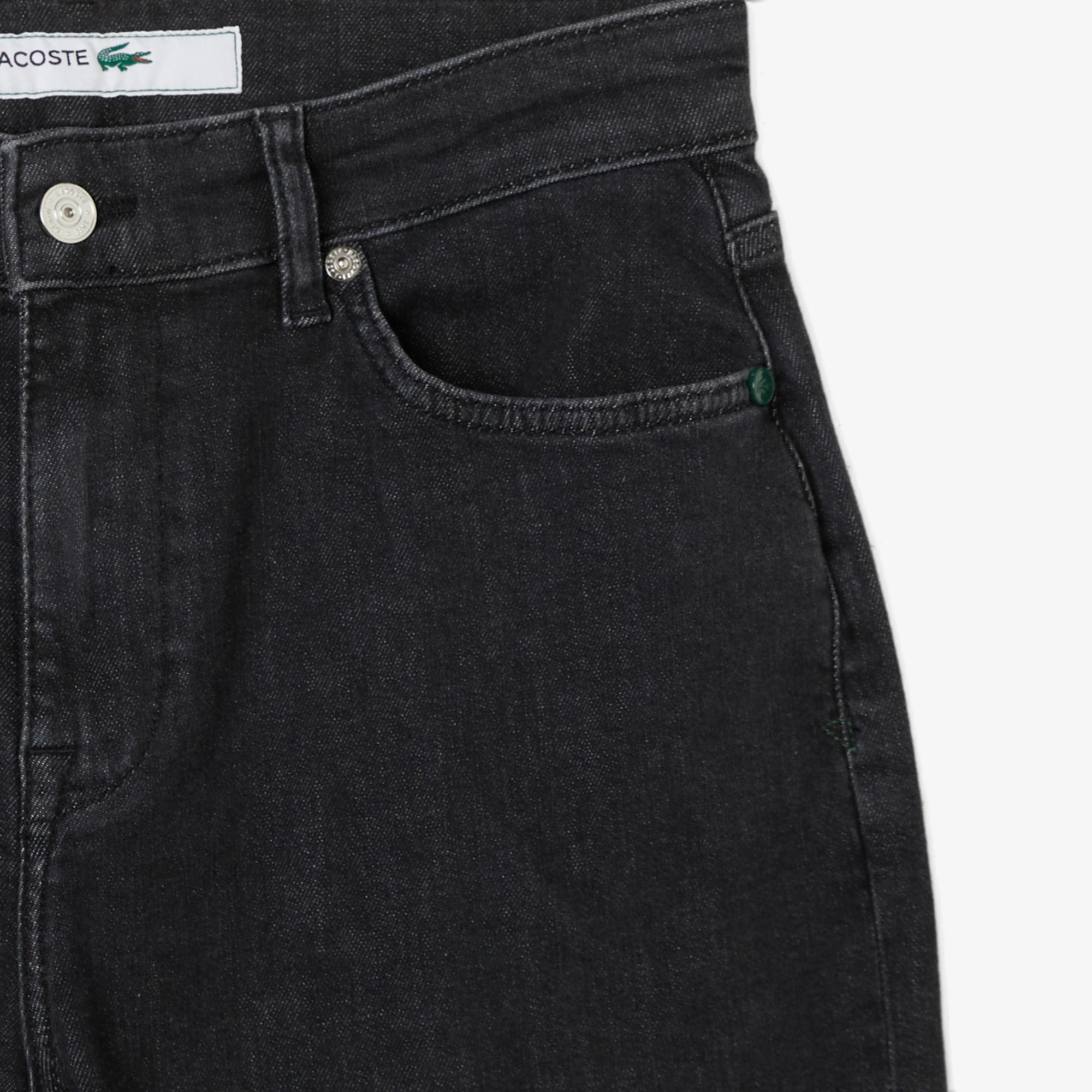 Lacoste Erkek Slim Fit Koyu Mavi Jean Pantolon görsel 4