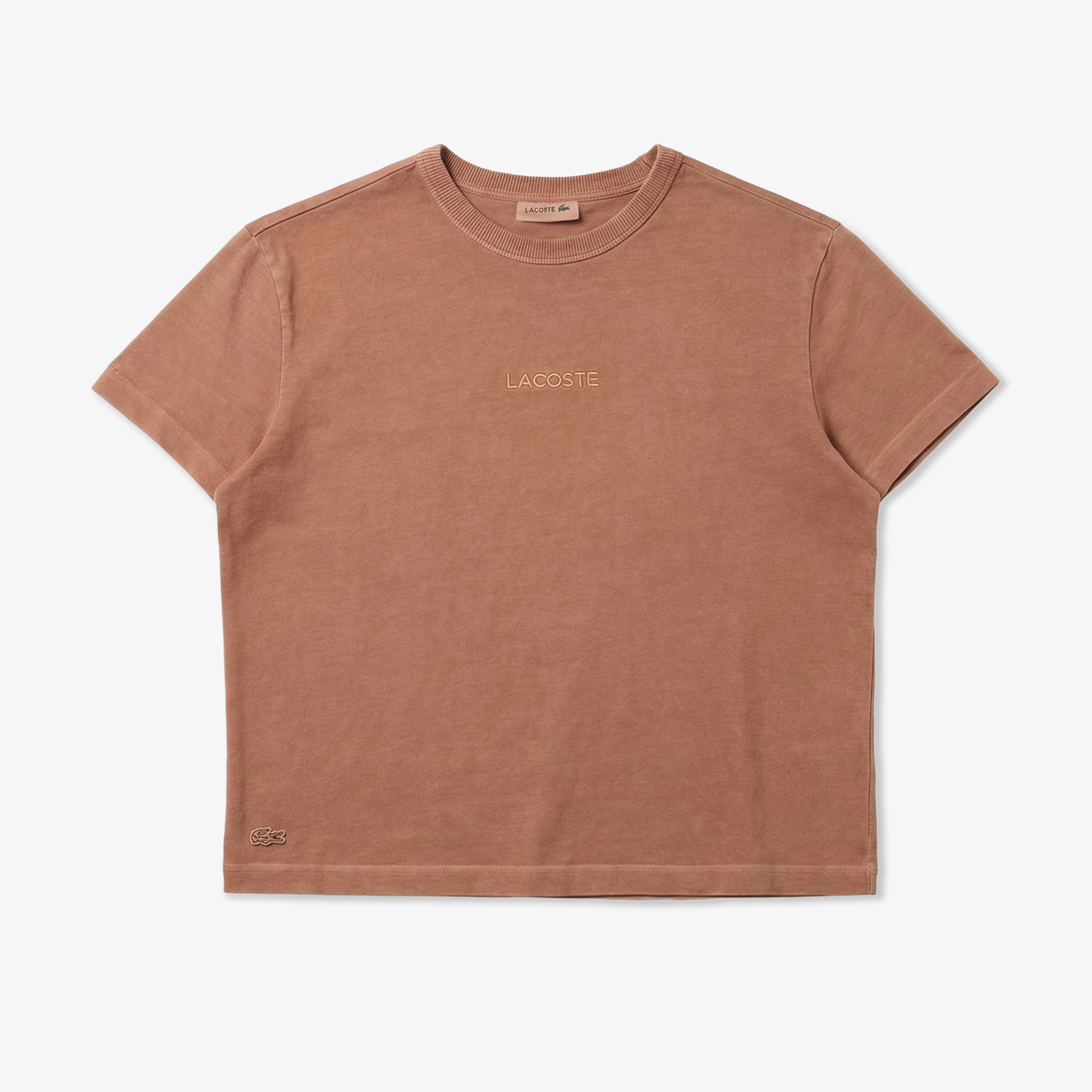 Kadın Relaxed Fit Bisiklet Yaka Pembe T-Shirt
