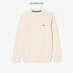 Erkek Classic Fit Bisiklet Yaka Krem Sweatshirt Krem