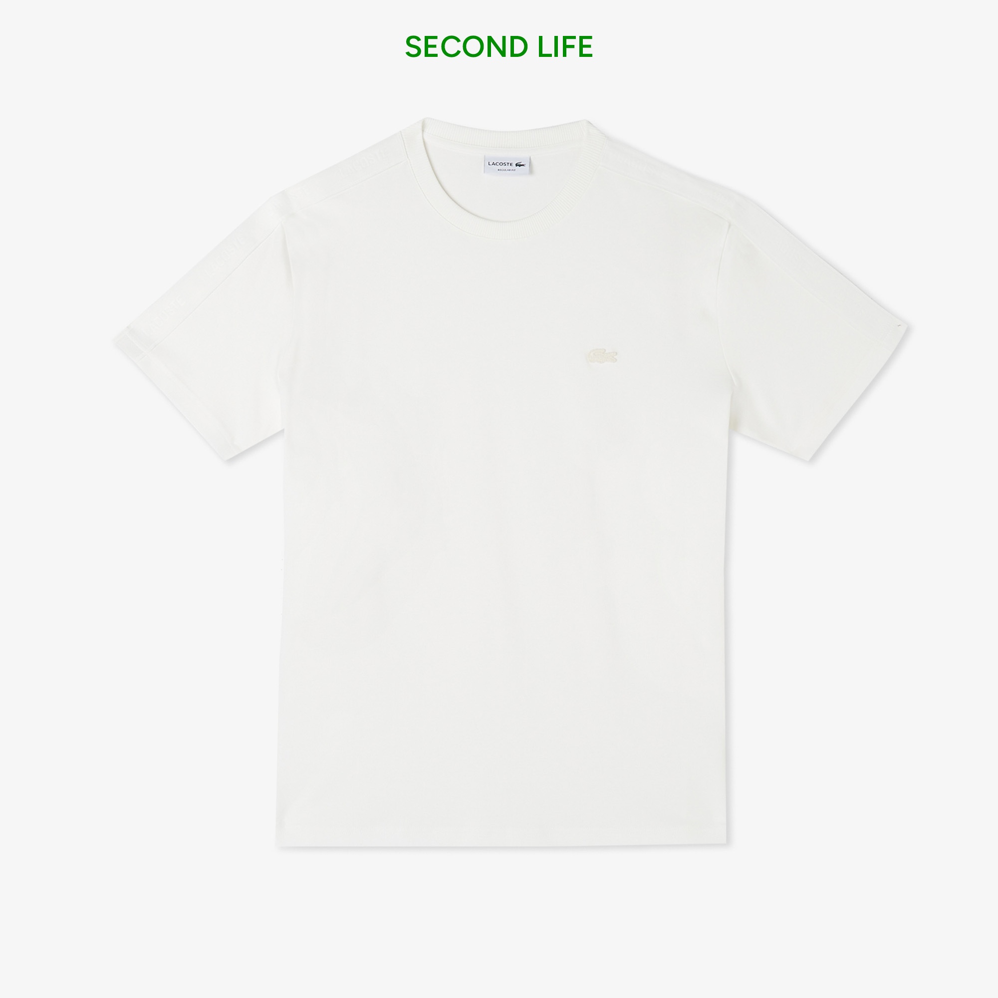 Erkek Regular Fit Bisiklet Yaka Beyaz T-Shirt