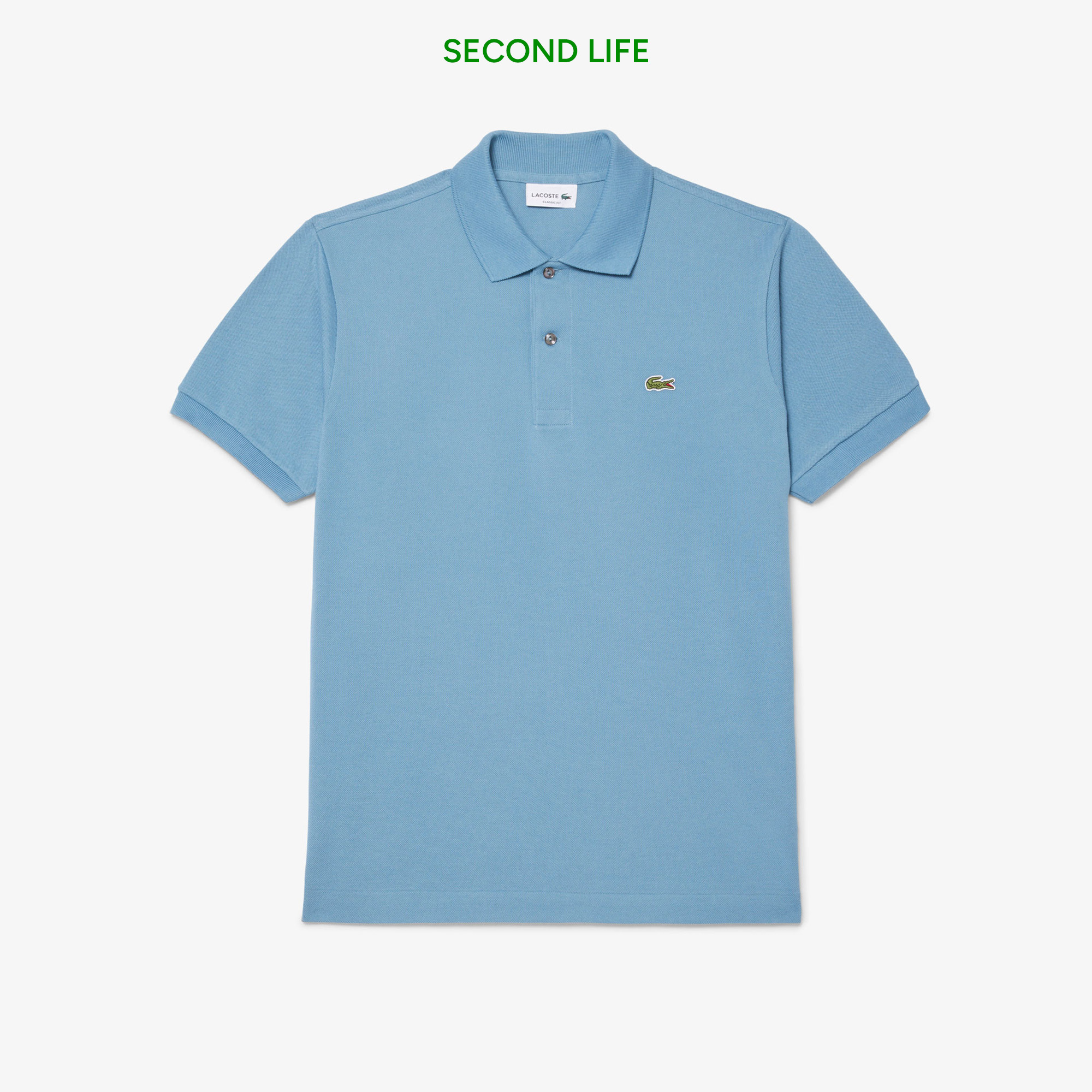 Lacoste İkinci El L.12.12 Erkek Classic Fit Açık Mavi Polo