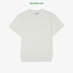 Kadın Loose Fit Bisiklet Yaka Beyaz T-Shirt Beyaz