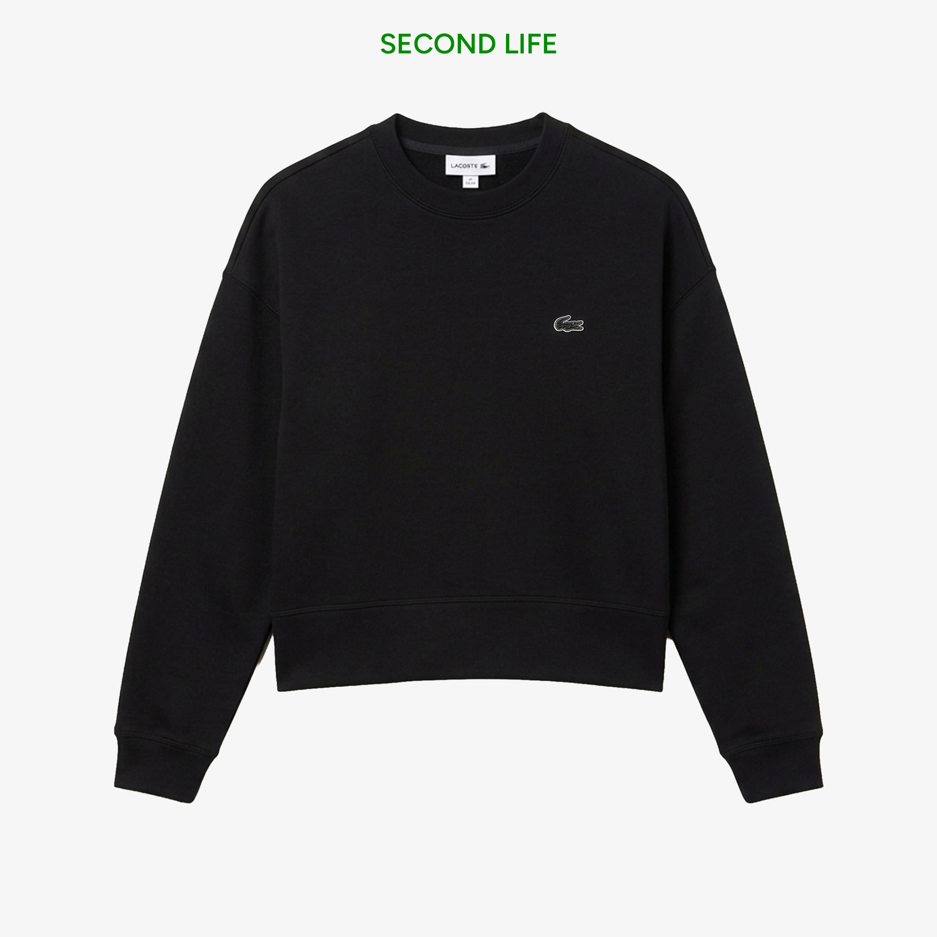 Kadın Oversize Fit Pamuk Siyah Sweatshirt
